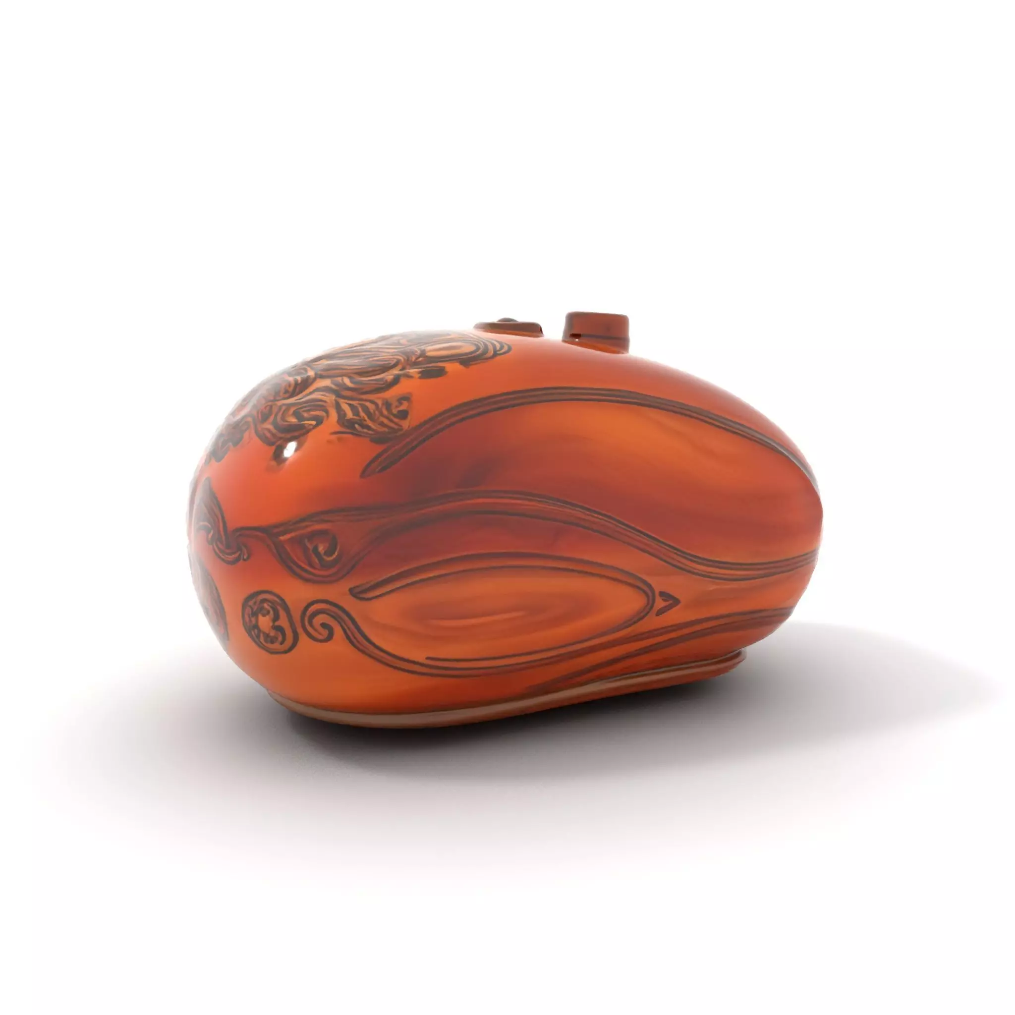 Carved Wooden Capsule model pack Low-poly 3D model_5