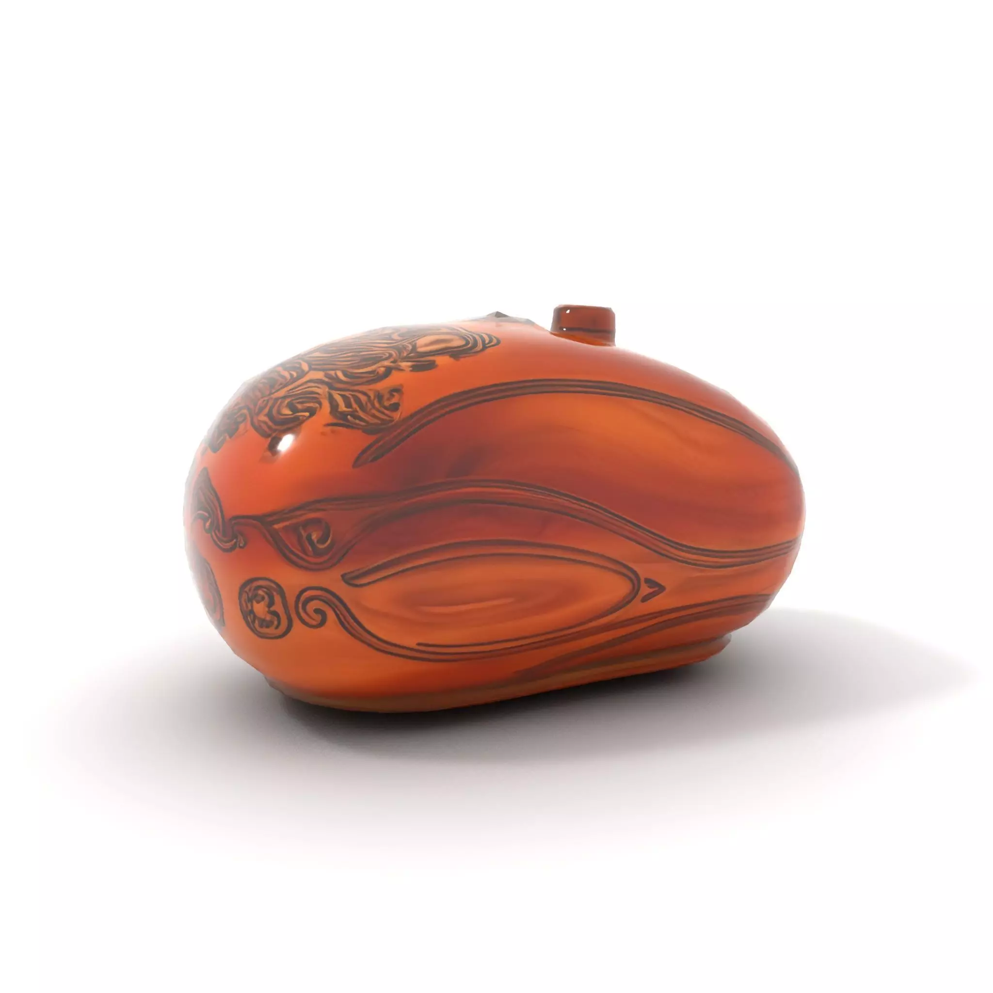 Carved Wooden Capsule model pack Low-poly 3D model_14