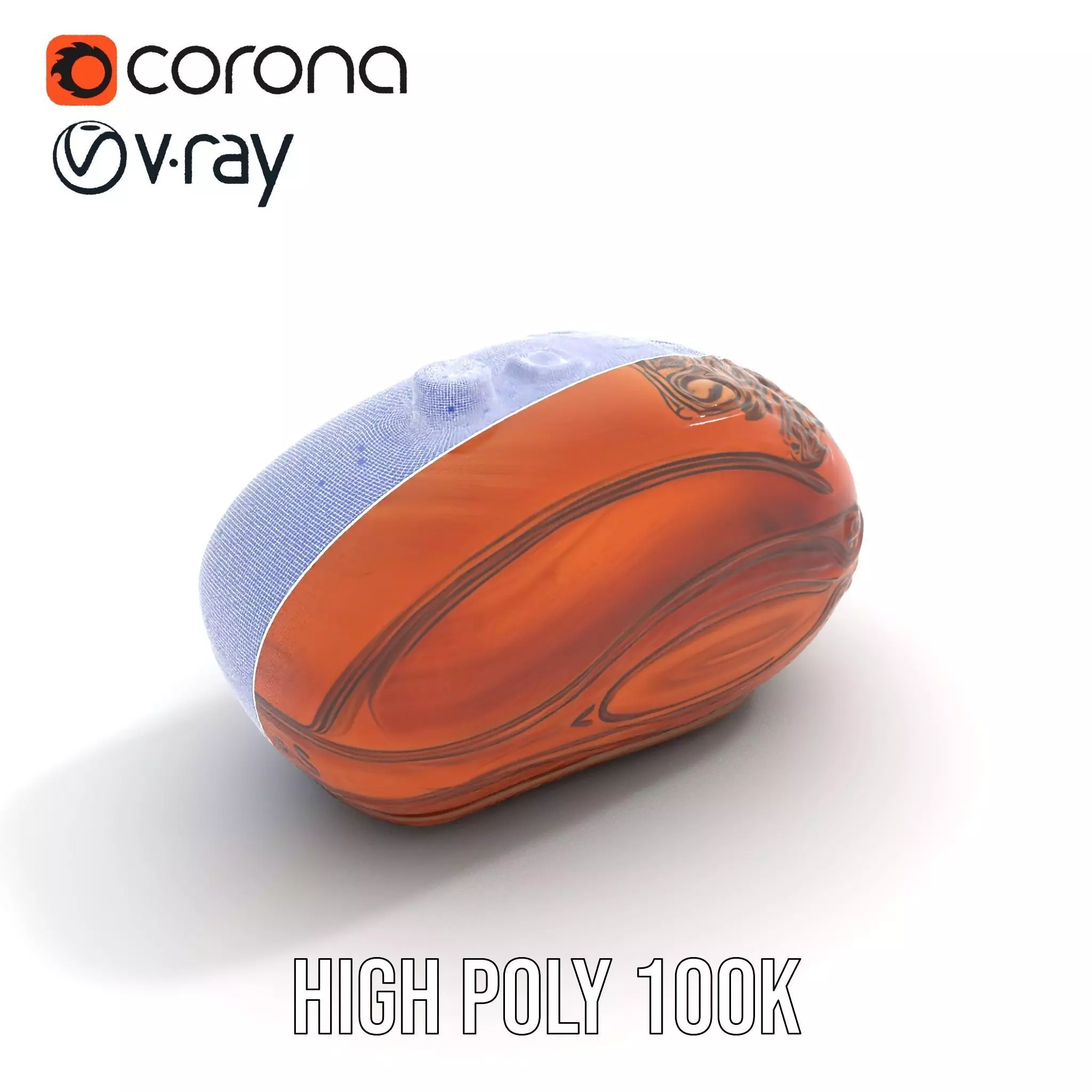 Carved Wooden Capsule model pack Low-poly 3D model_29