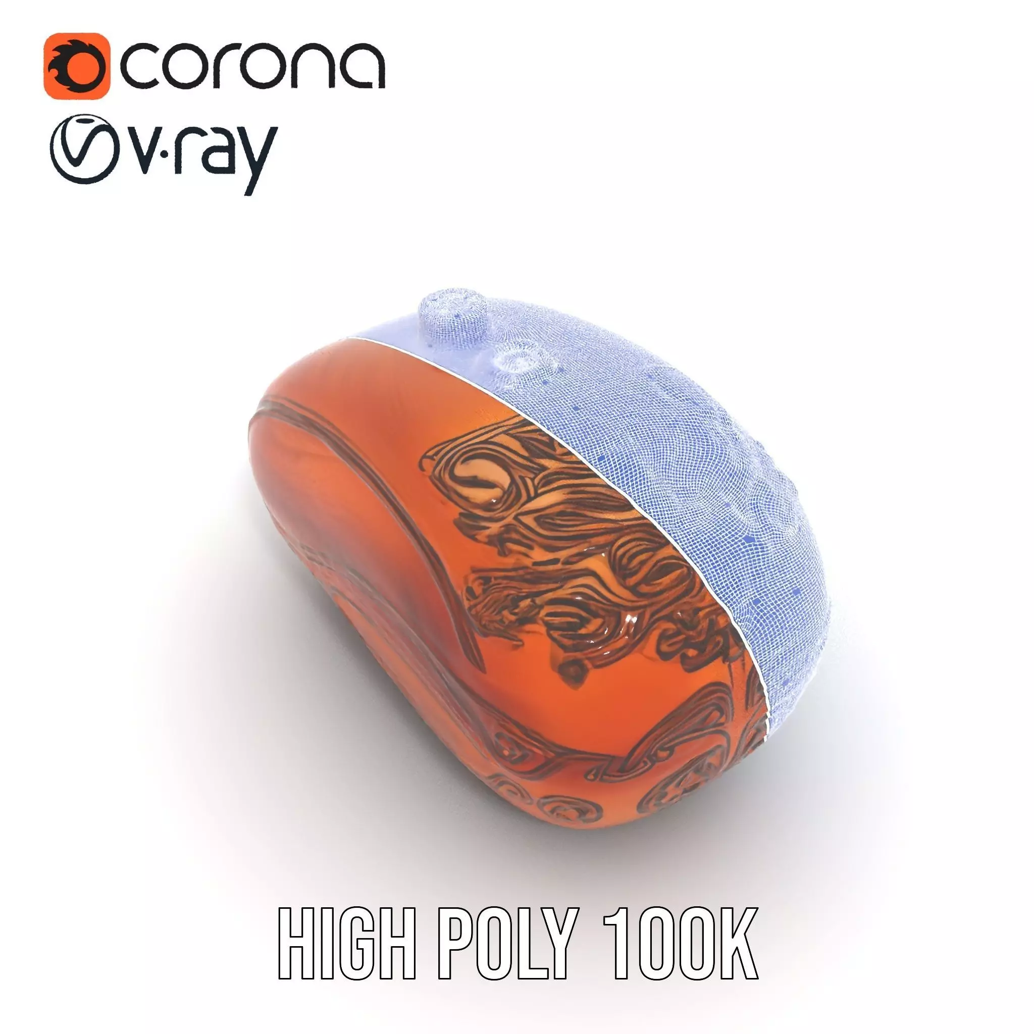 Carved Wooden Capsule model pack Low-poly 3D model_32