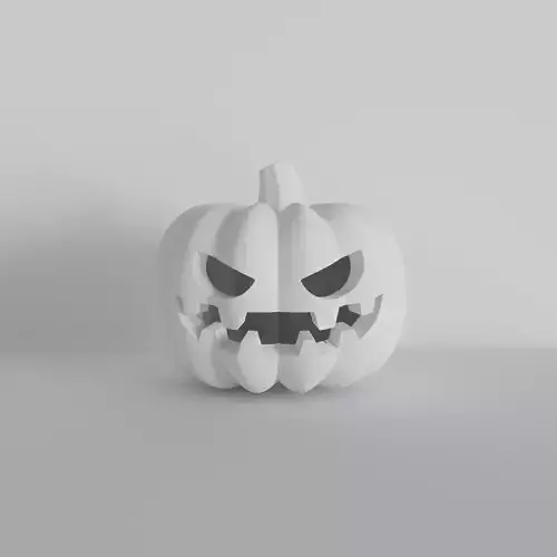 Pumpkin Head 3D Printable Halloween Model 3D model