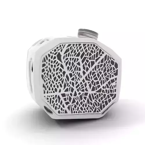 Silver Geometric Speaker model pack Low-poly 3D model