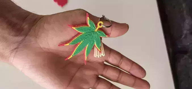 dagga weed keyring