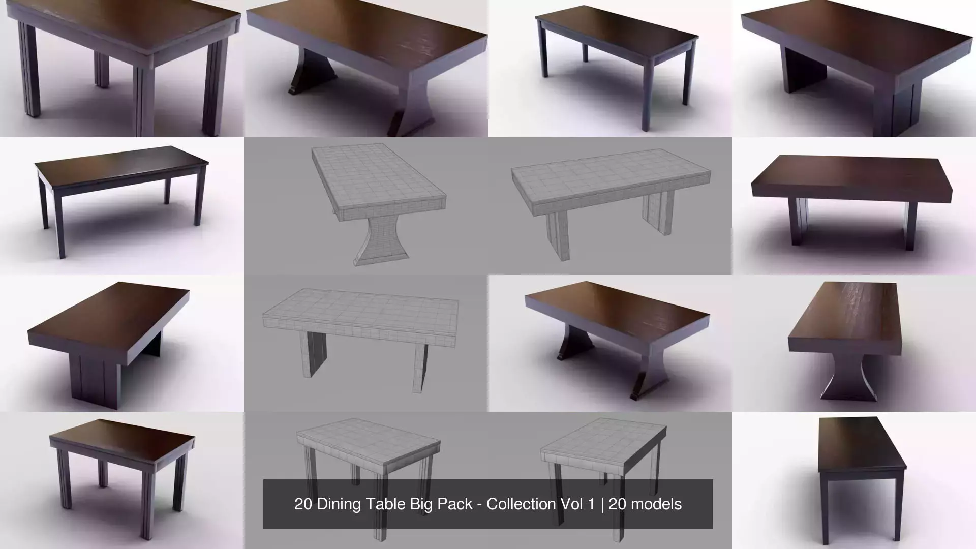 20 Dining Table Big Pack - Collection Vol 1 _3