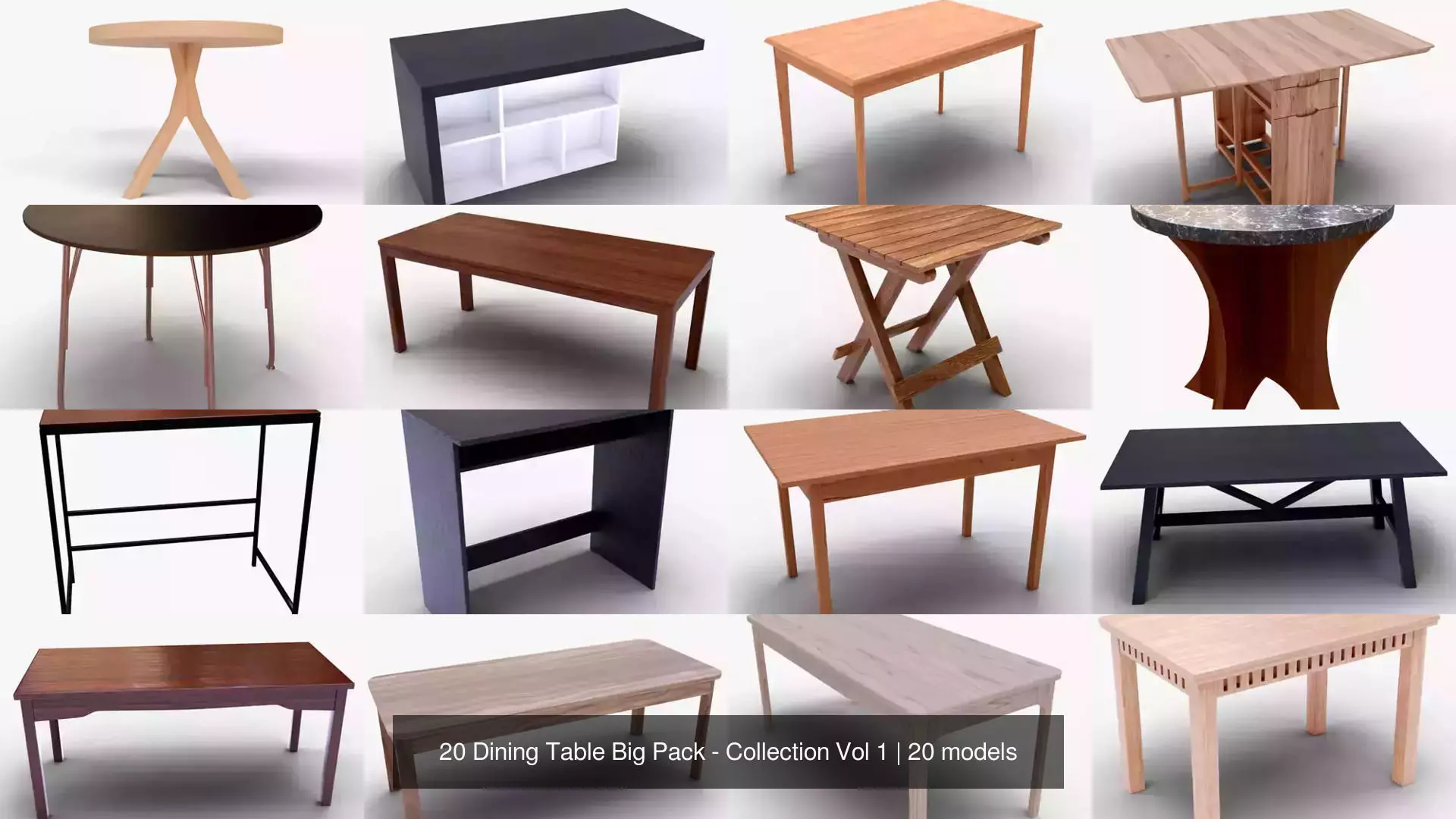 20 Dining Table Big Pack - Collection Vol 1 _2