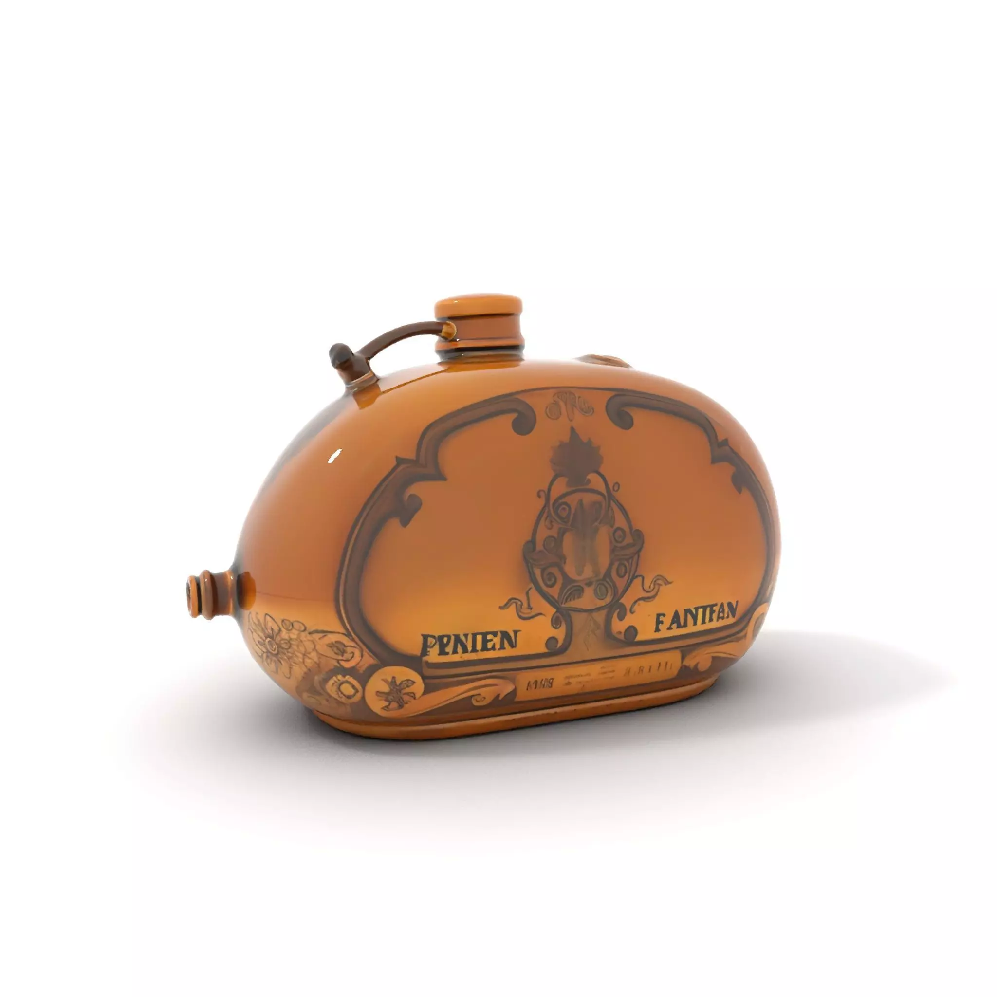 Antique Brass Canister model pack Low-poly 3D model_6