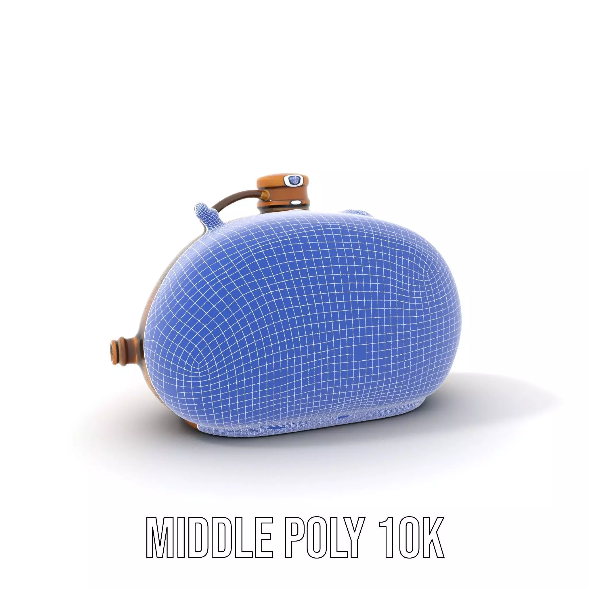 Antique Brass Canister model pack Low-poly 3D model_5