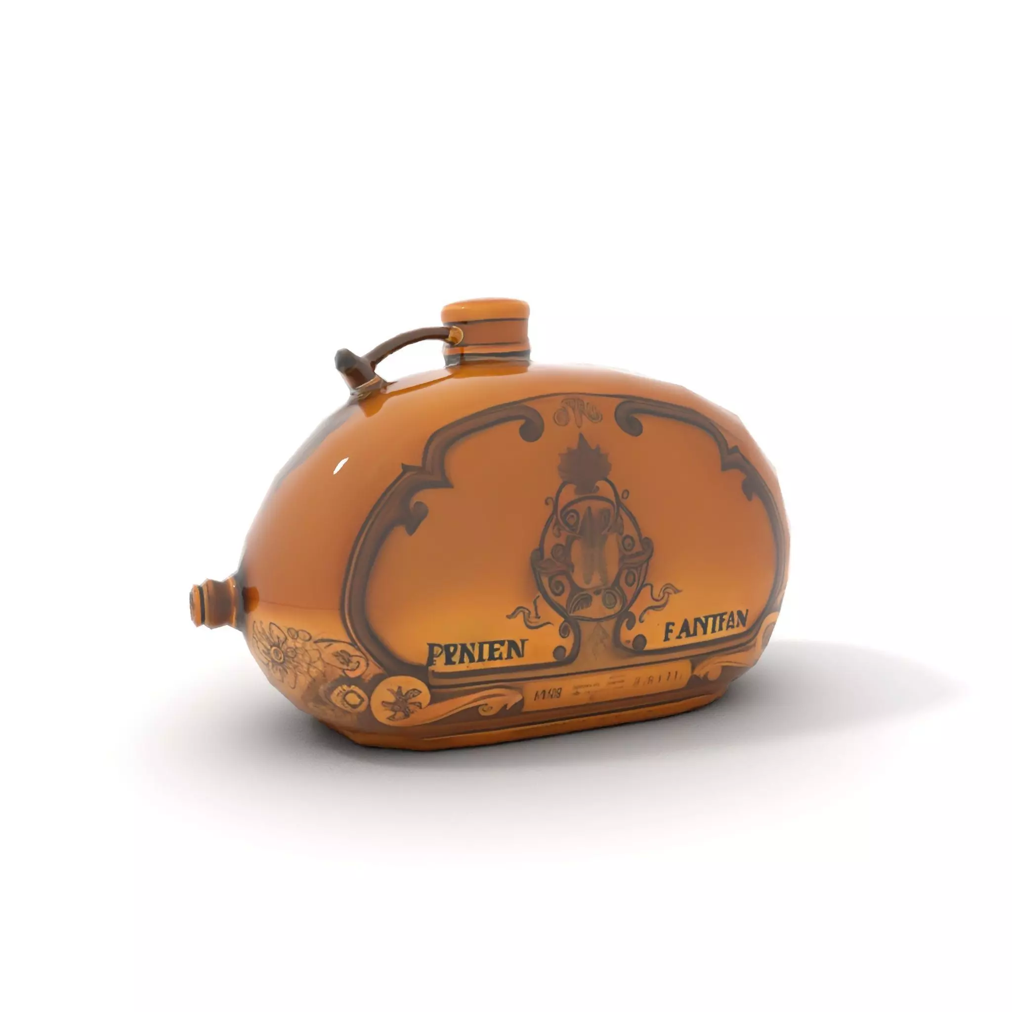 Antique Brass Canister model pack Low-poly 3D model_9