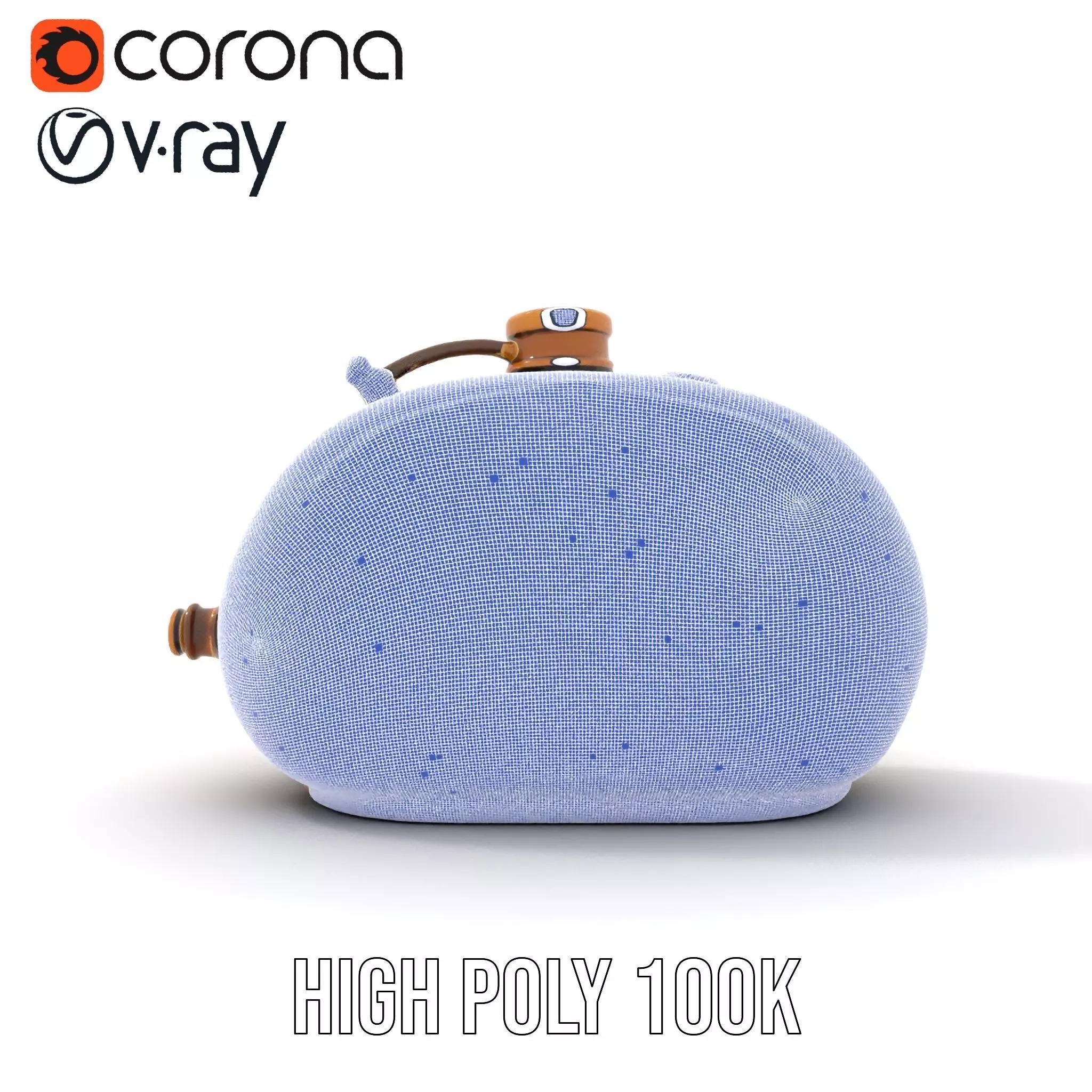 Antique Brass Canister model pack Low-poly 3D model_34