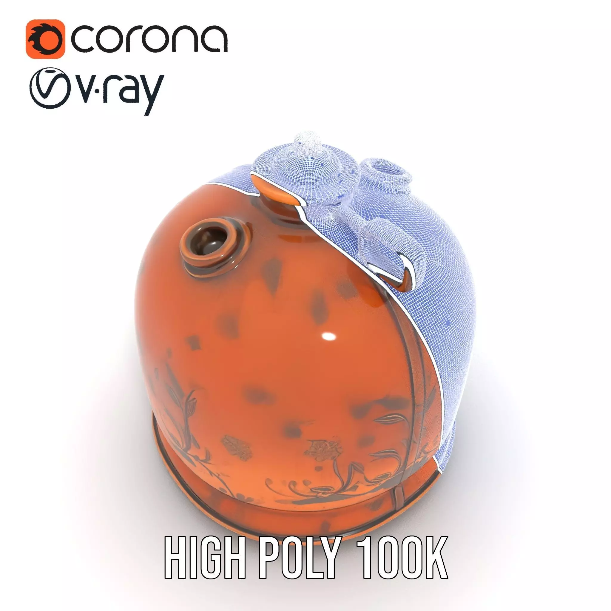 Antique Copper Jug model pack Low-poly 3D model_33