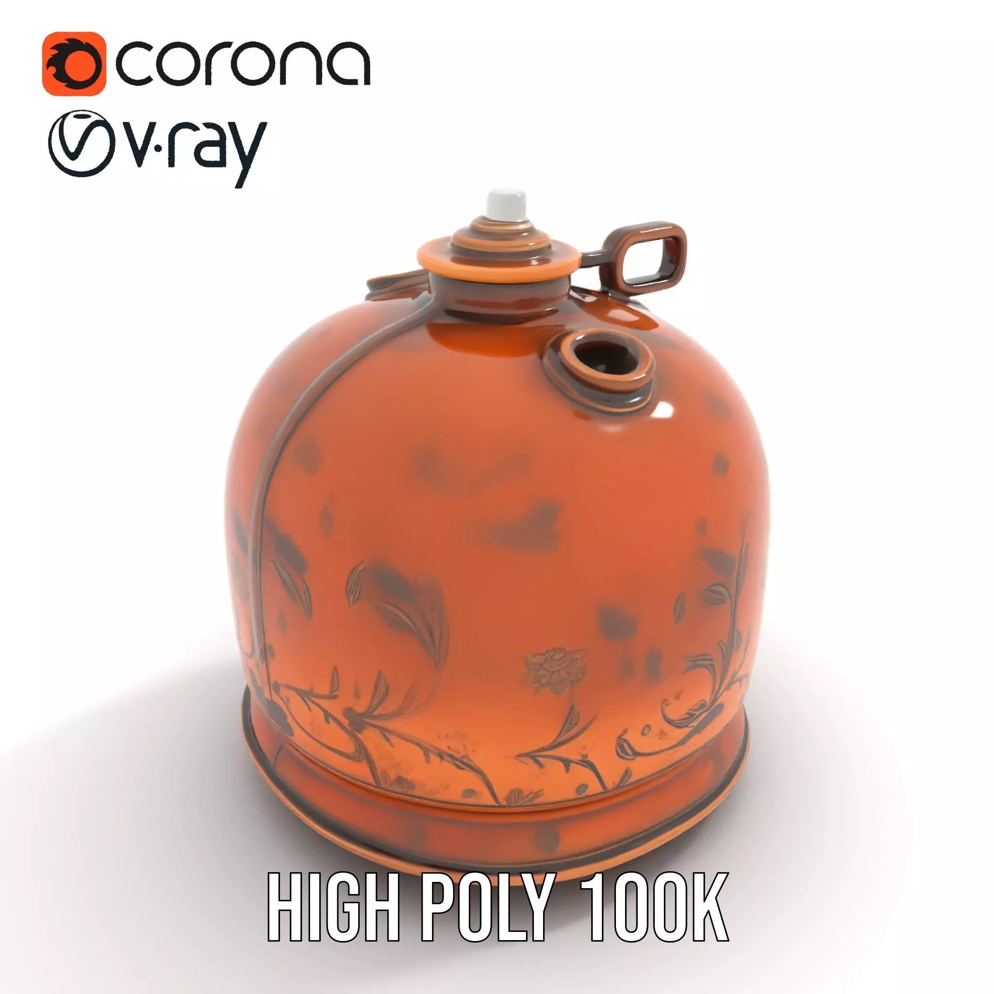 Antique Copper Jug model pack Low-poly 3D model_28