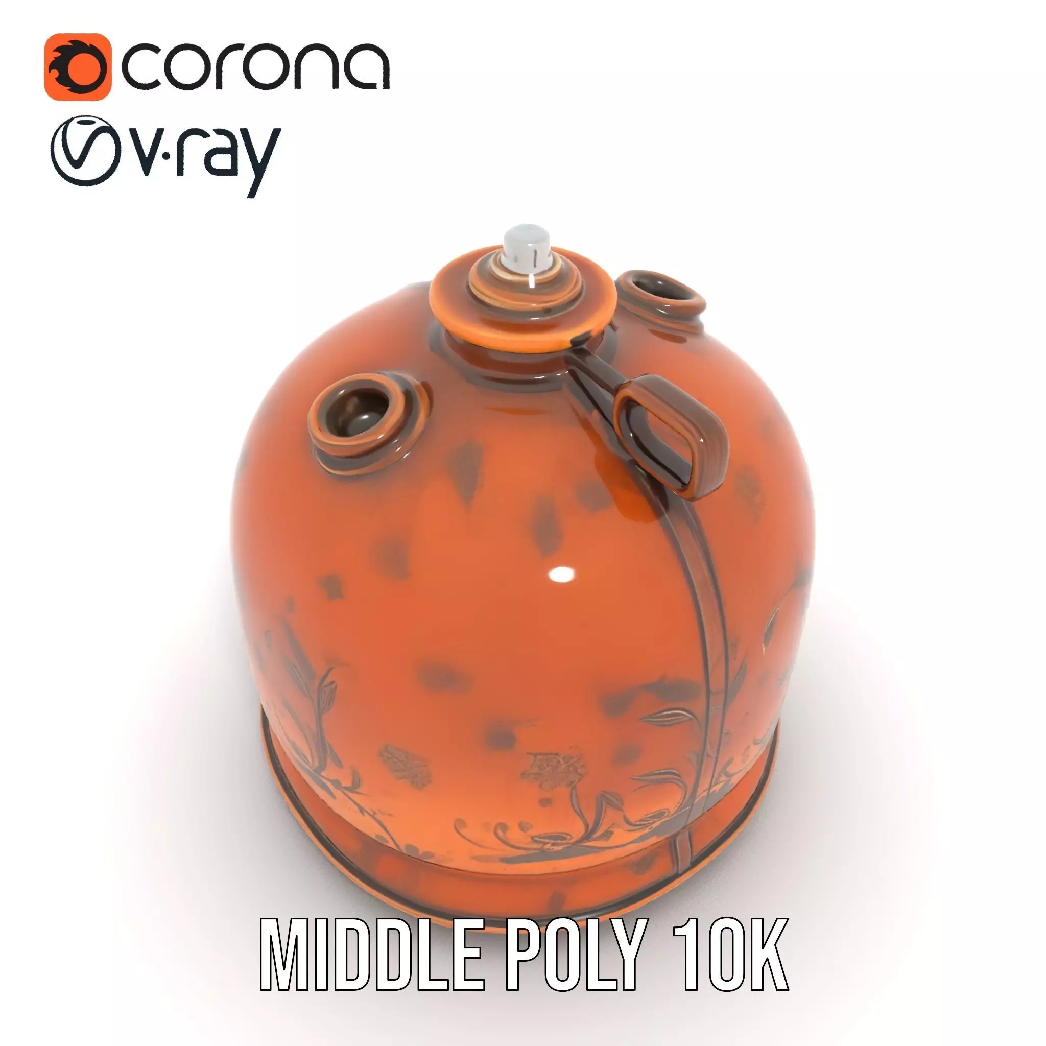 Antique Copper Jug model pack Low-poly 3D model_21