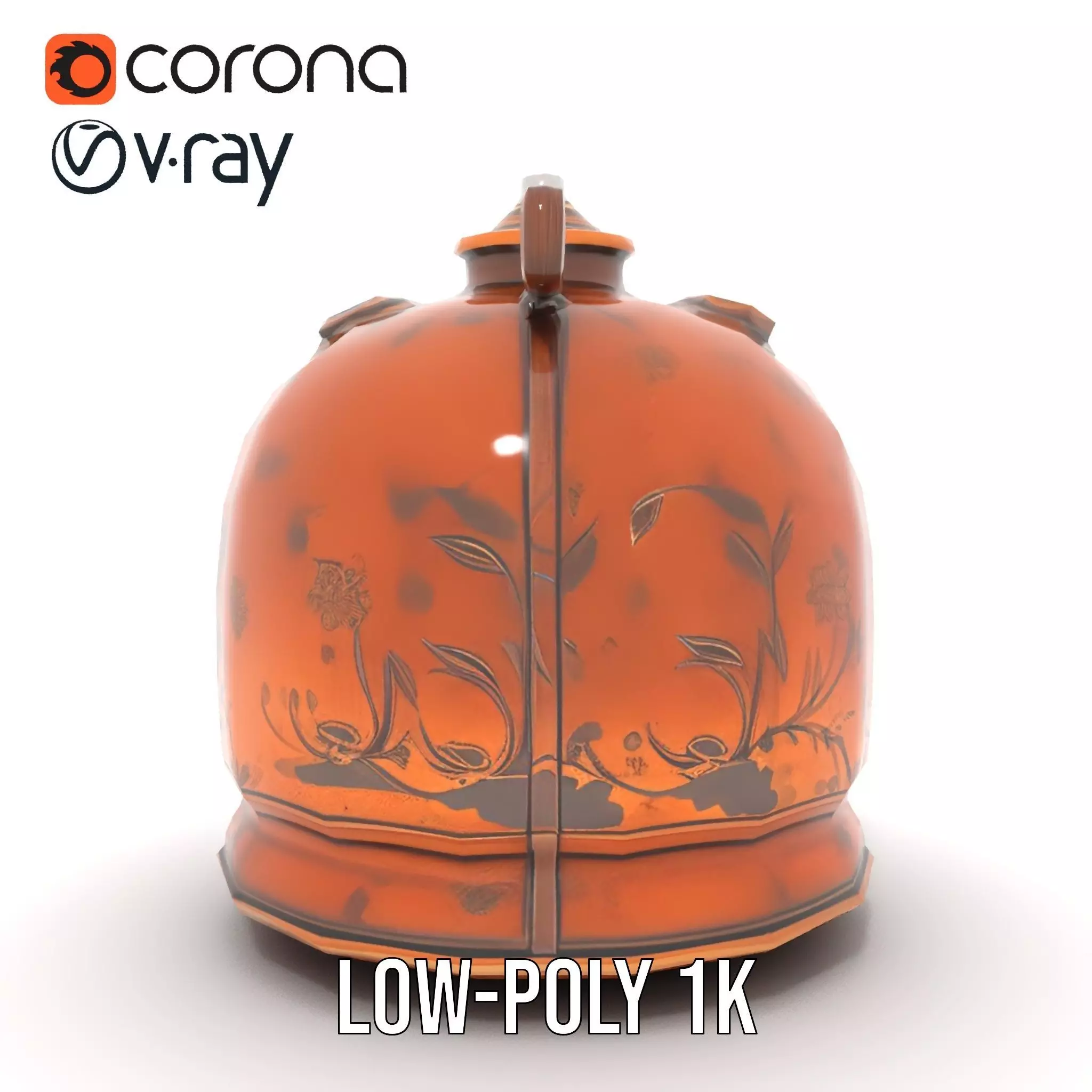 Antique Copper Jug model pack Low-poly 3D model_14