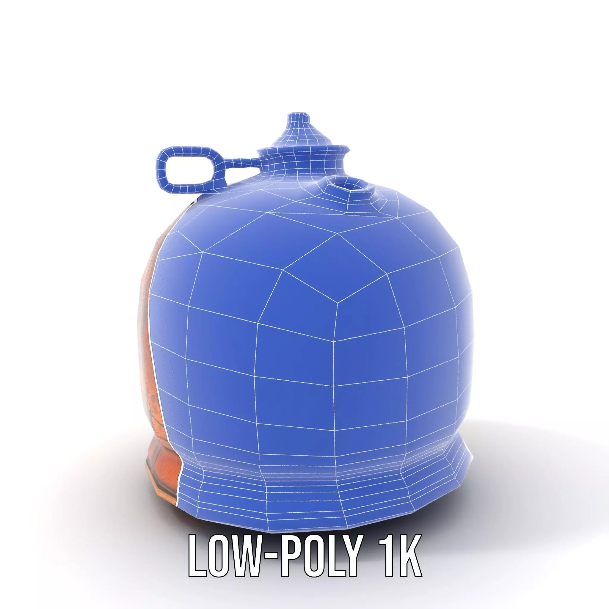 Antique Copper Jug model pack Low-poly 3D model_24
