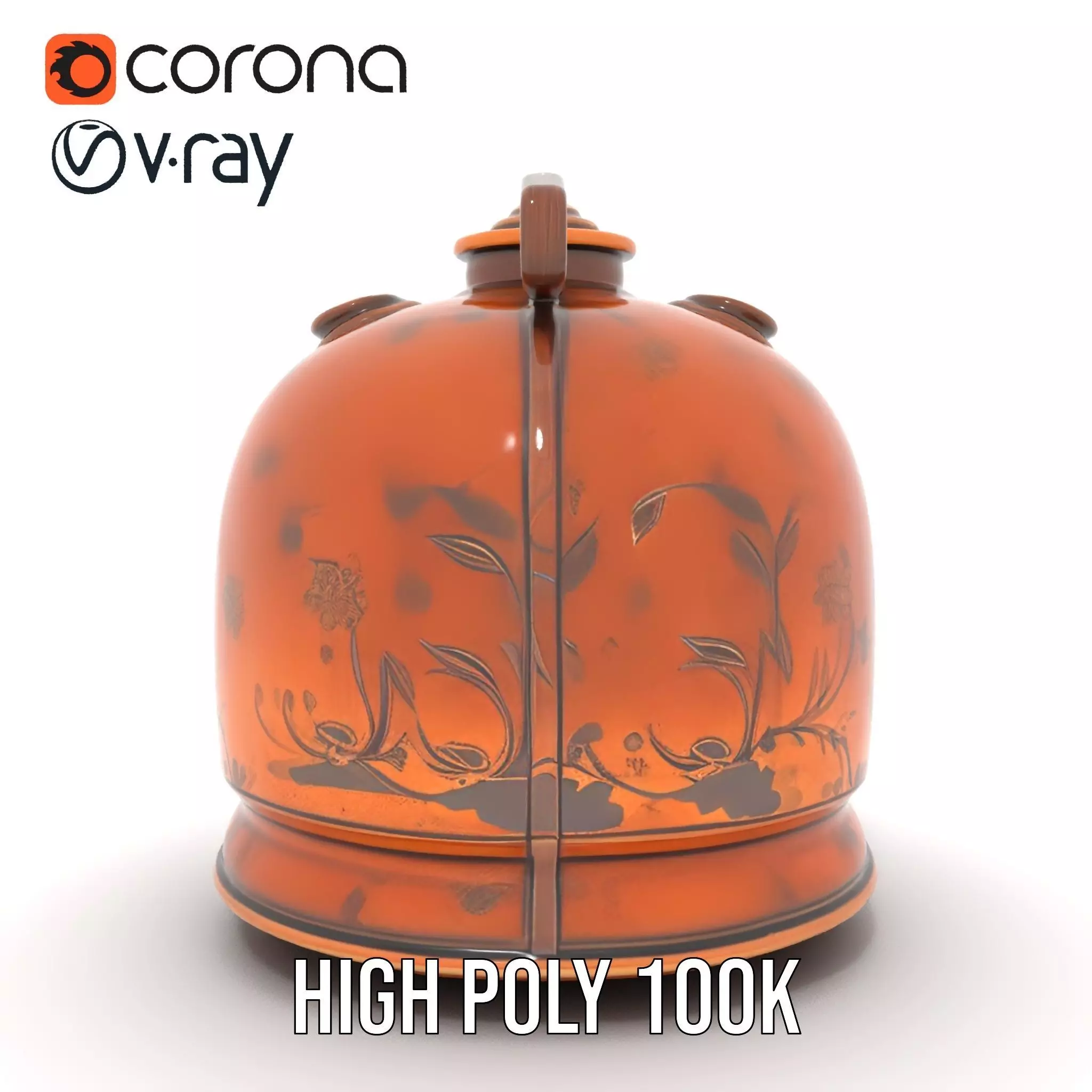 Antique Copper Jug model pack Low-poly 3D model_15