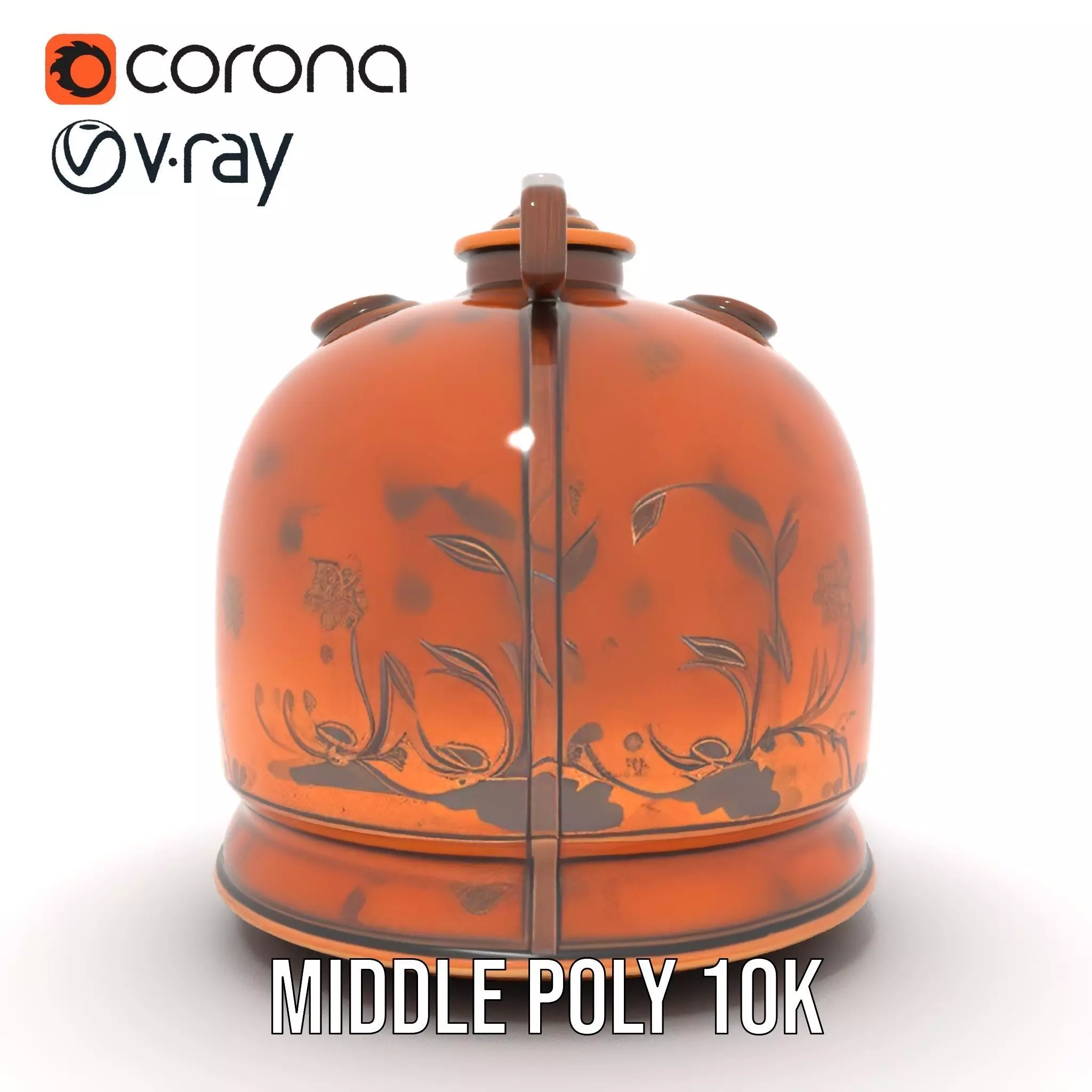 Antique Copper Jug model pack Low-poly 3D model_19