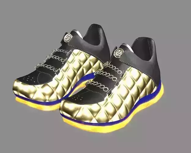Fashion Nike Air Fear Of Human Style Shoes-C 3D Model 3D model
