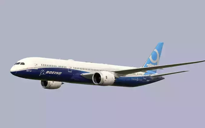 Boeing-787-9 Low-poly 3D model