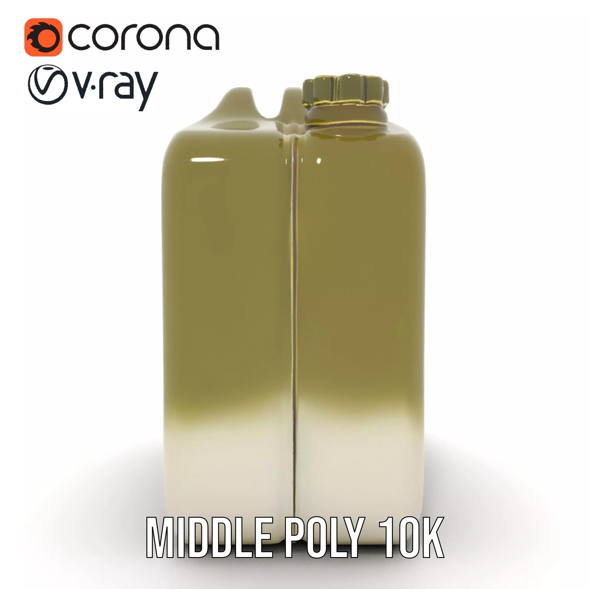 Olive Jerry Can model pack Low-poly 3D model_29