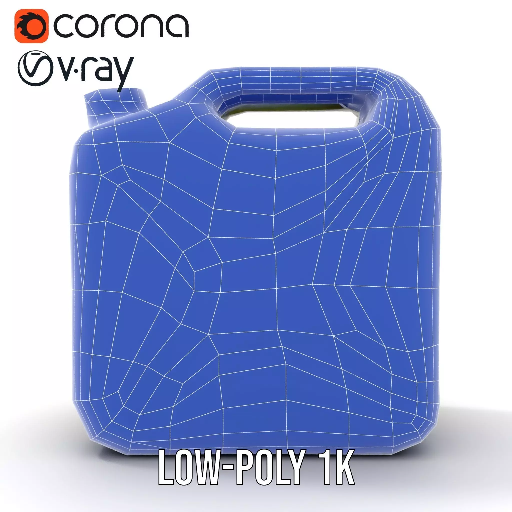 Olive Jerry Can model pack Low-poly 3D model_22