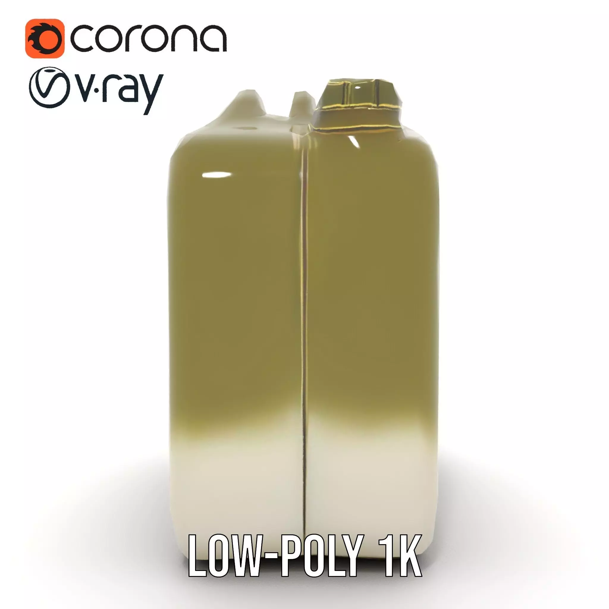 Olive Jerry Can model pack Low-poly 3D model_11