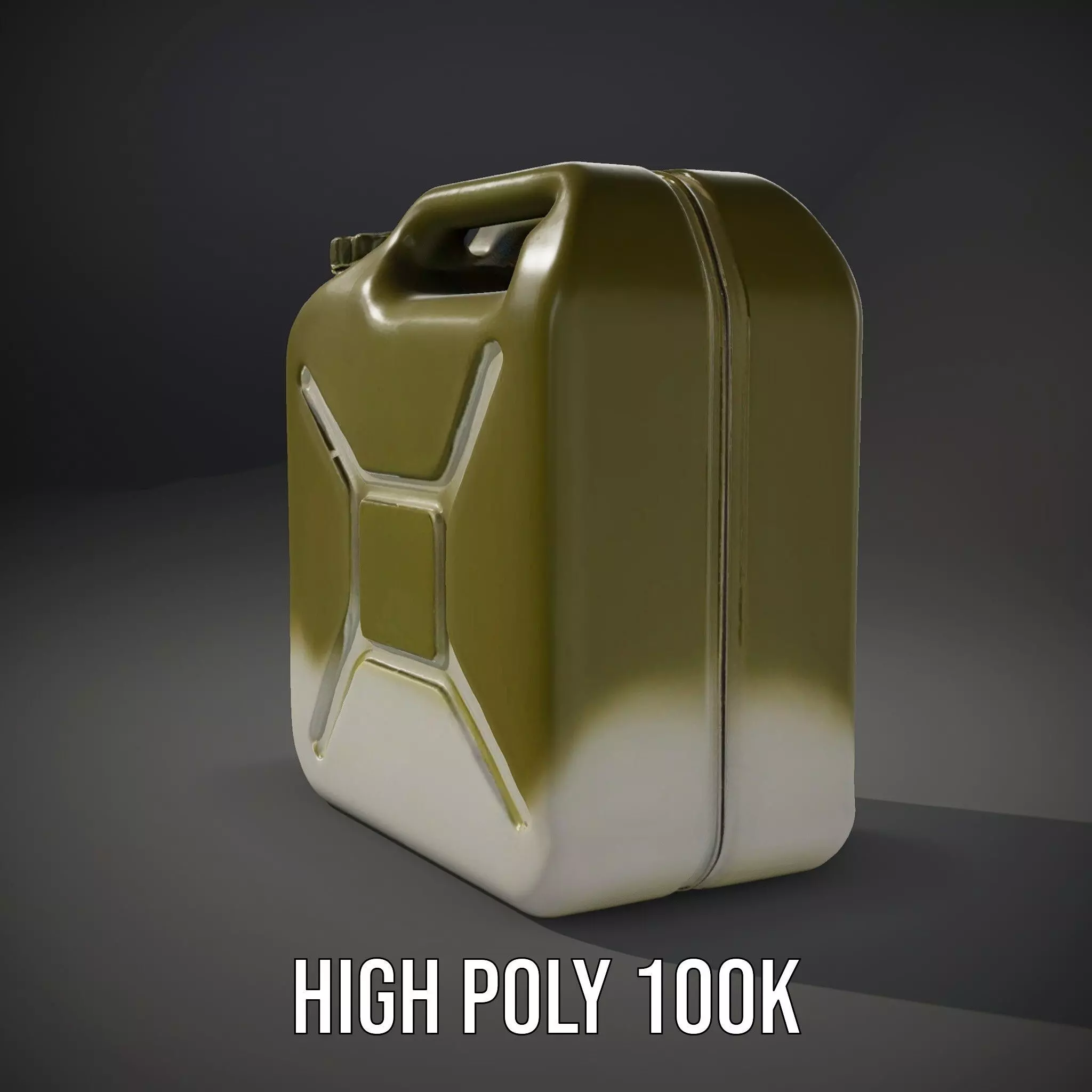 Olive Jerry Can model pack Low-poly 3D model_14