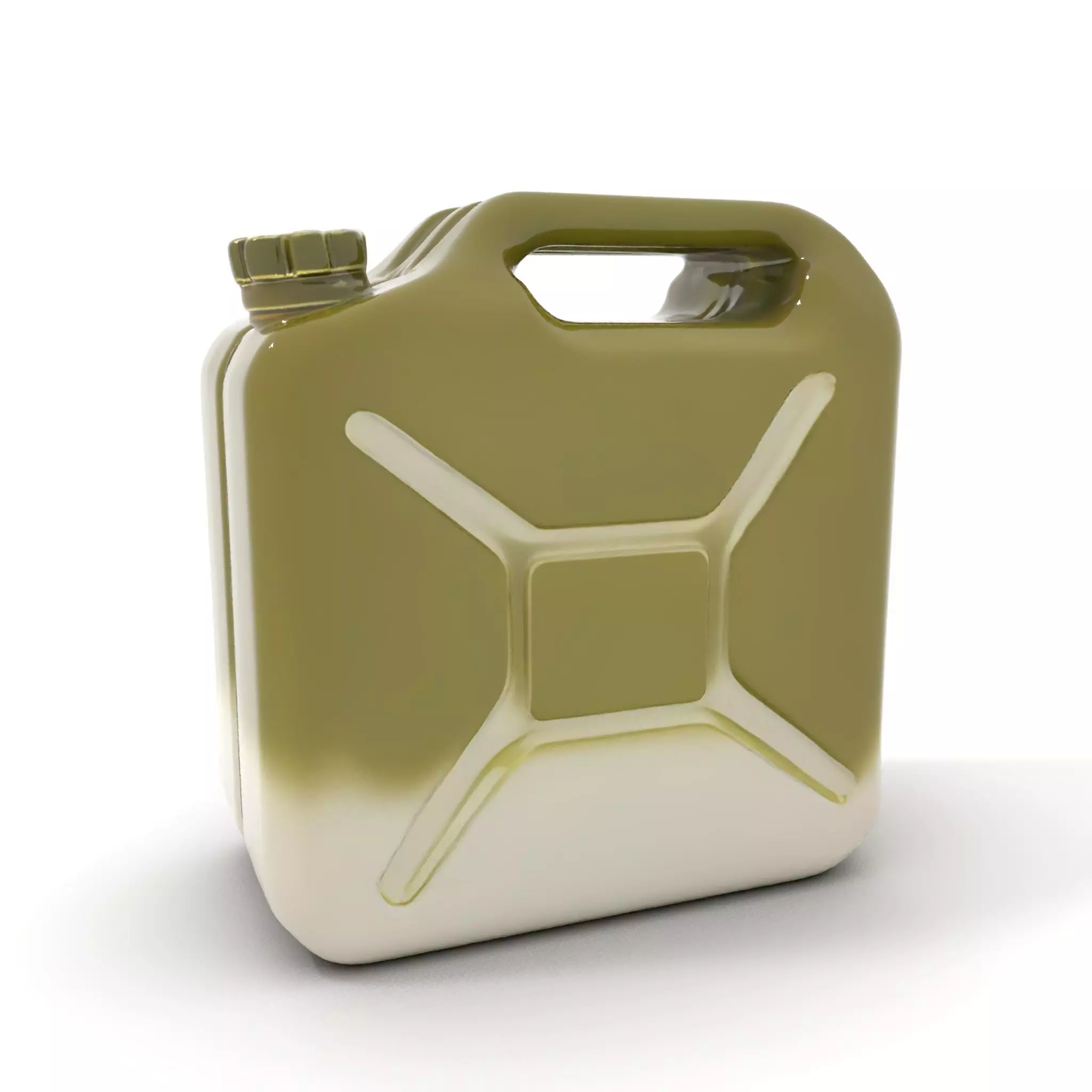 Olive Jerry Can model pack Low-poly 3D model_0