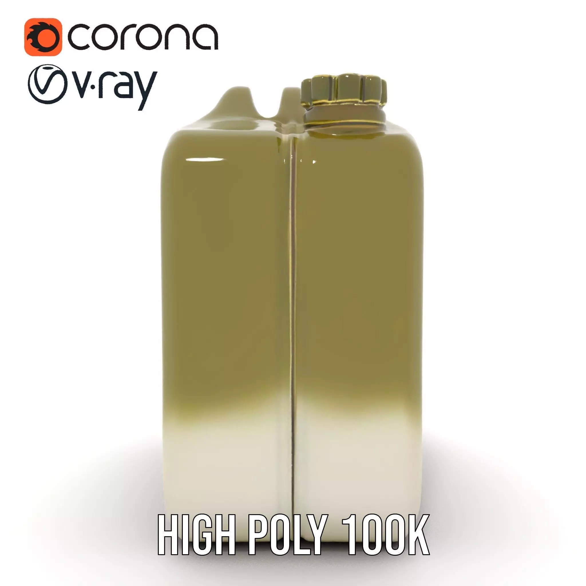 Olive Jerry Can model pack Low-poly 3D model_20