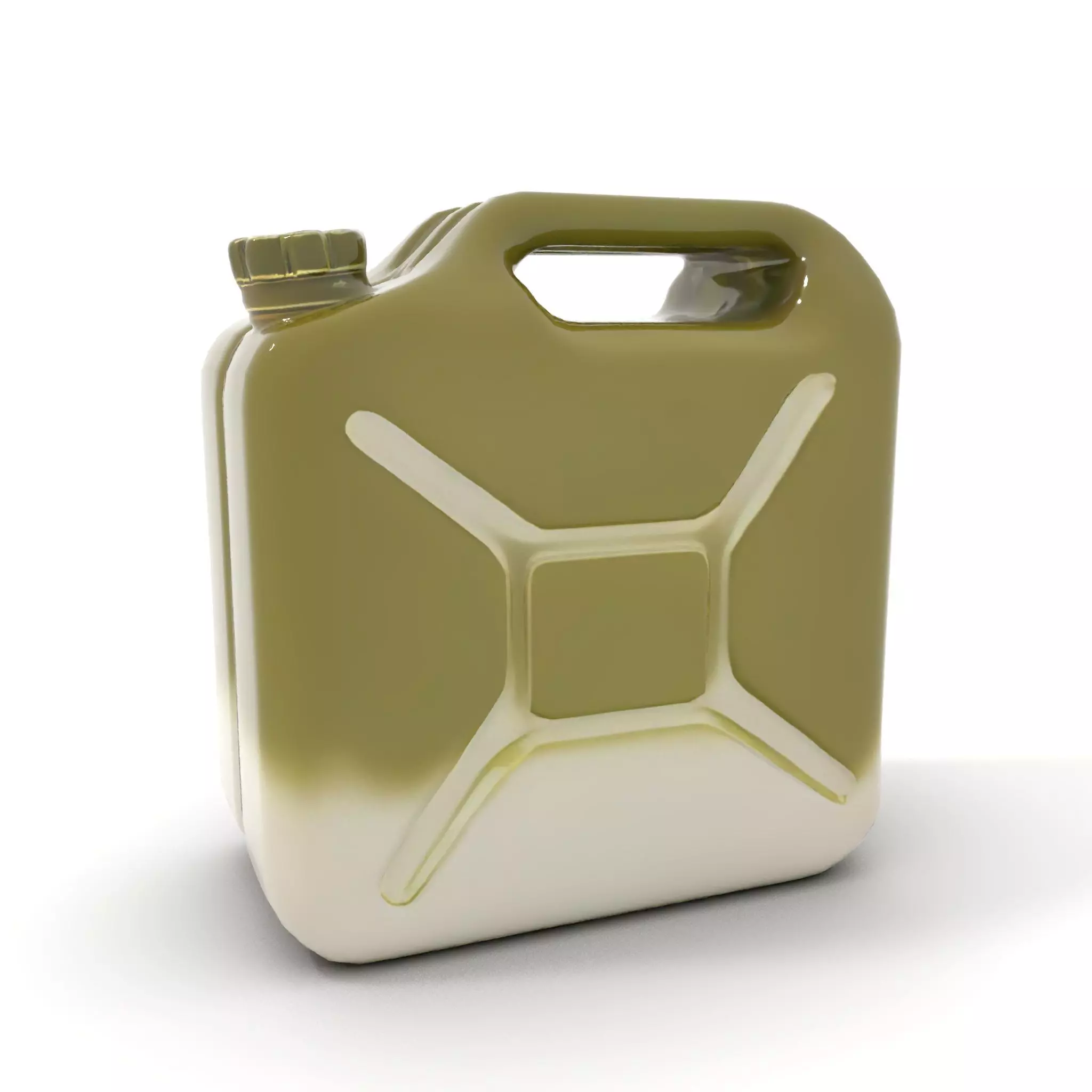 Olive Jerry Can model pack Low-poly 3D model_6