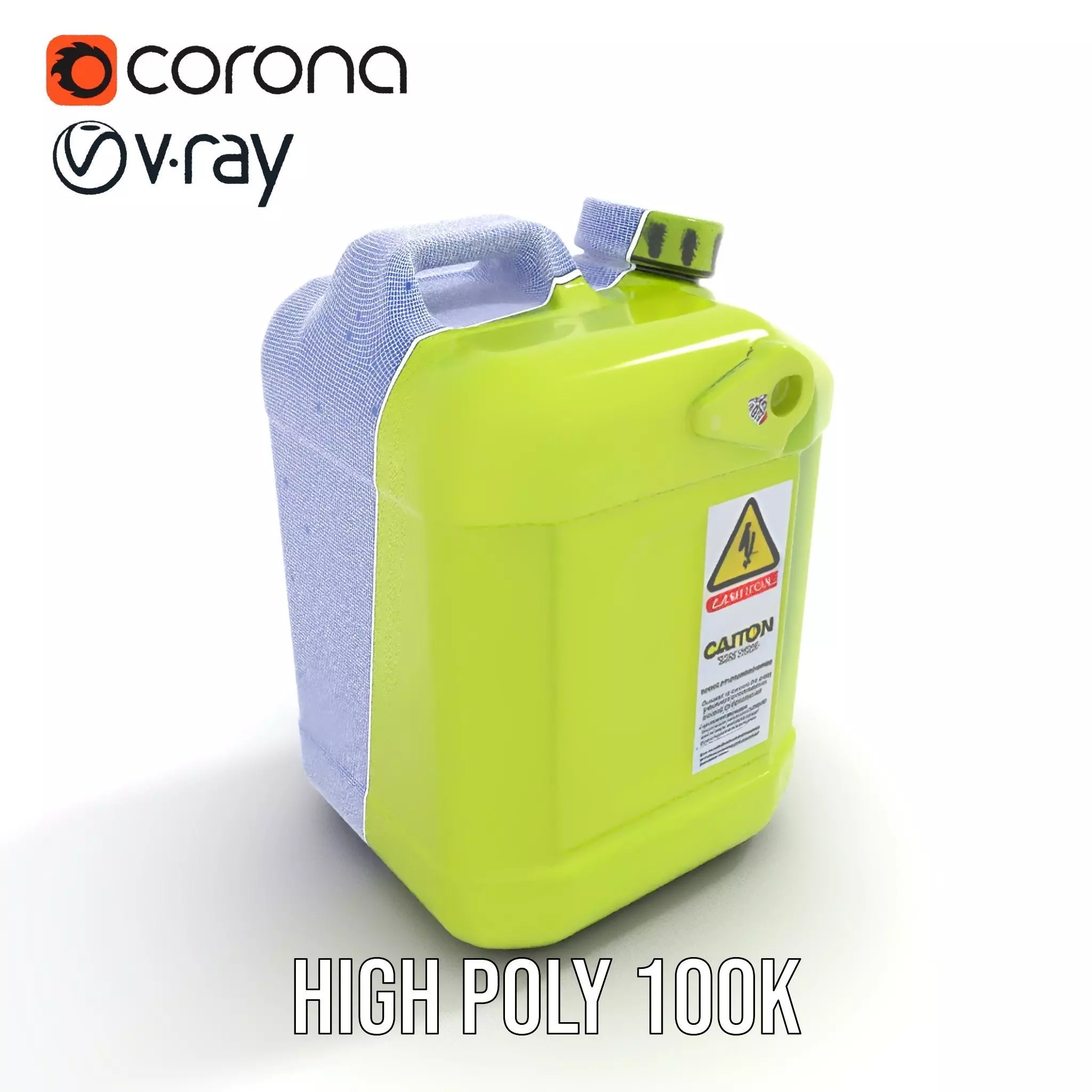 Vibrant Green Container model pack Low-poly 3D model_33