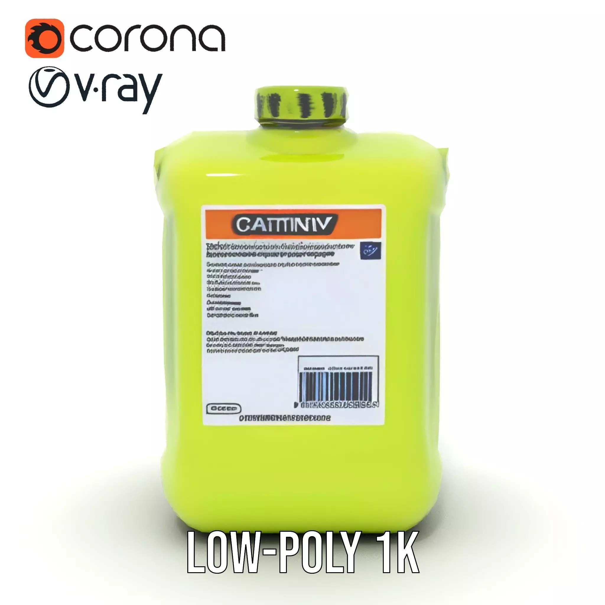 Vibrant Green Container model pack Low-poly 3D model_9