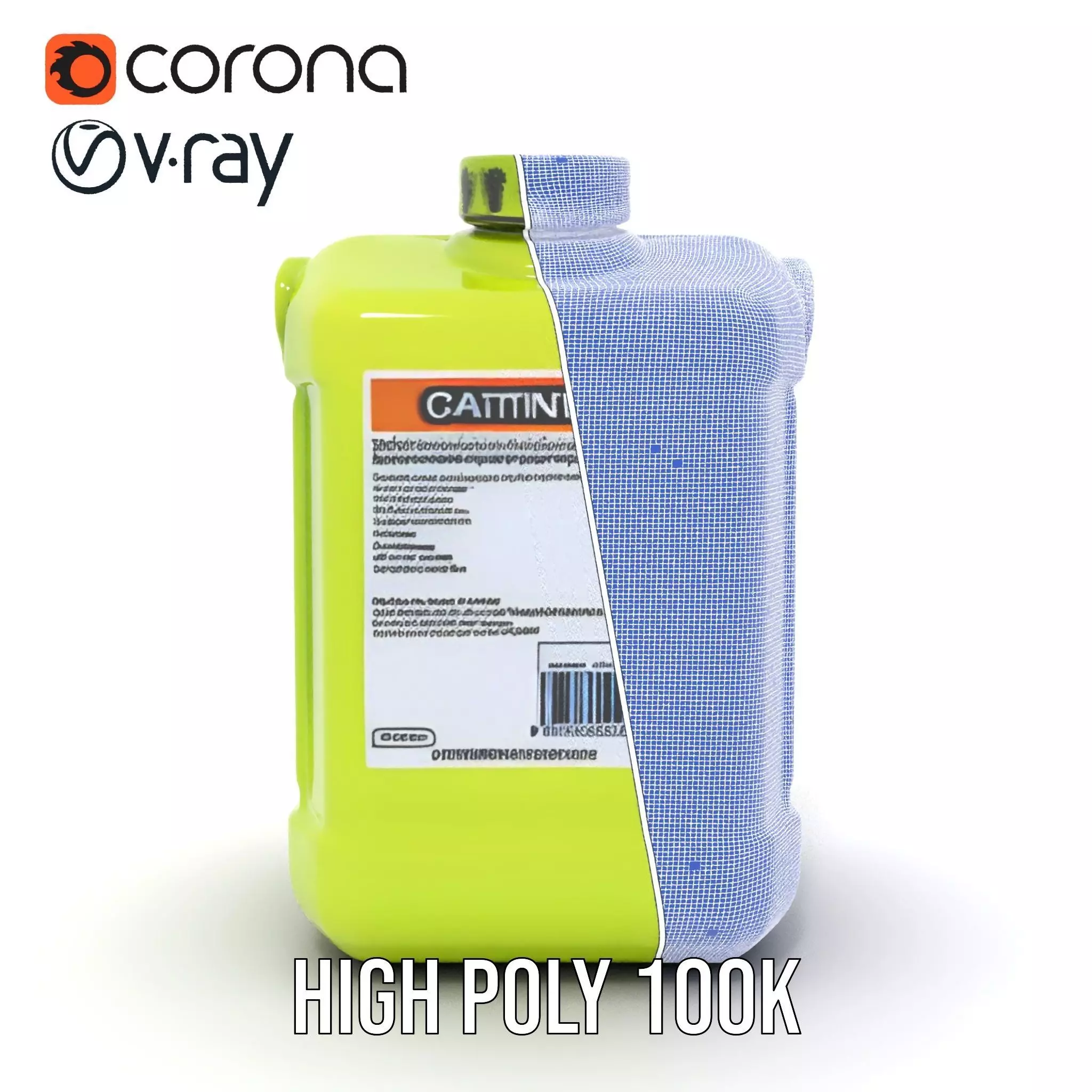 Vibrant Green Container model pack Low-poly 3D model_34