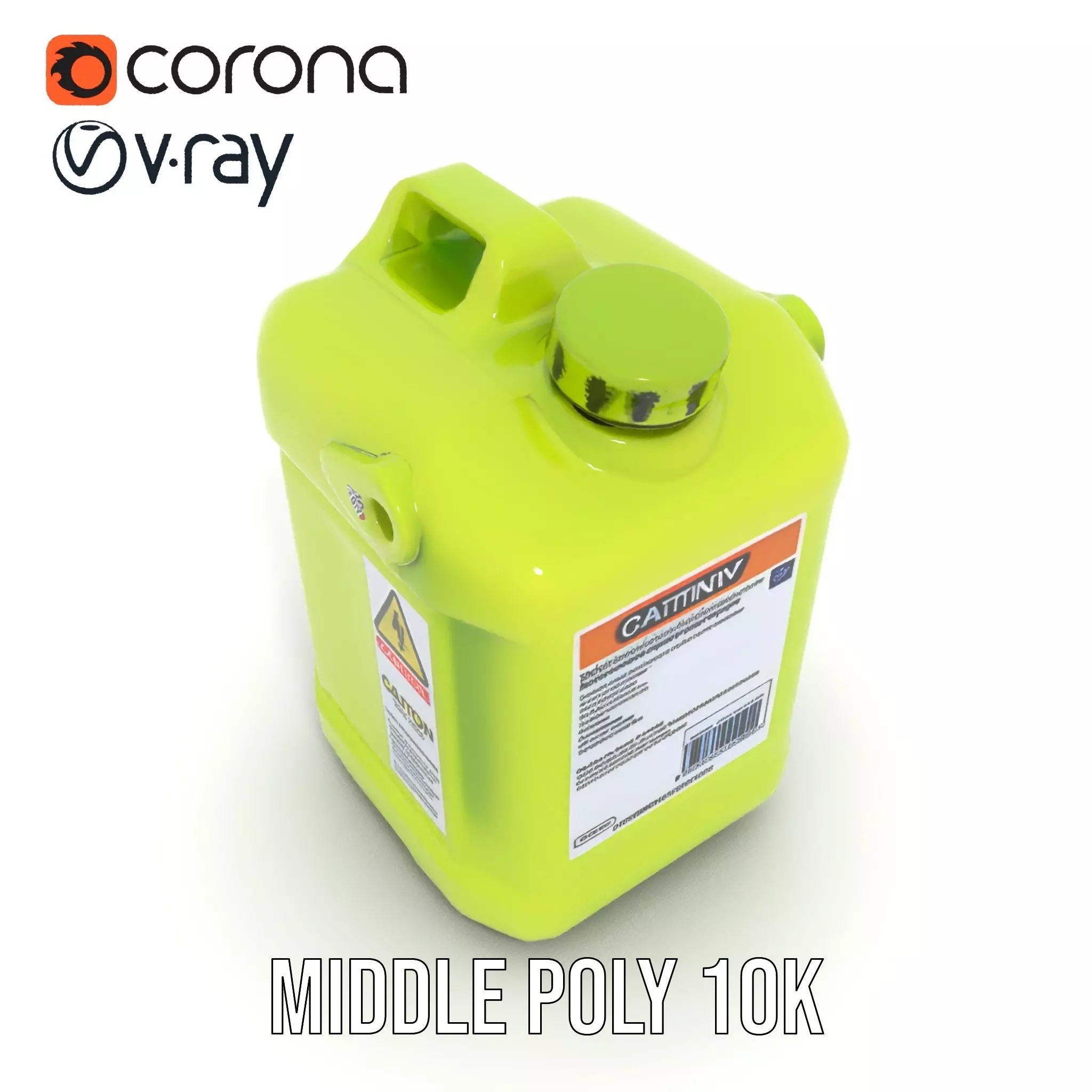 Vibrant Green Container model pack Low-poly 3D model_11