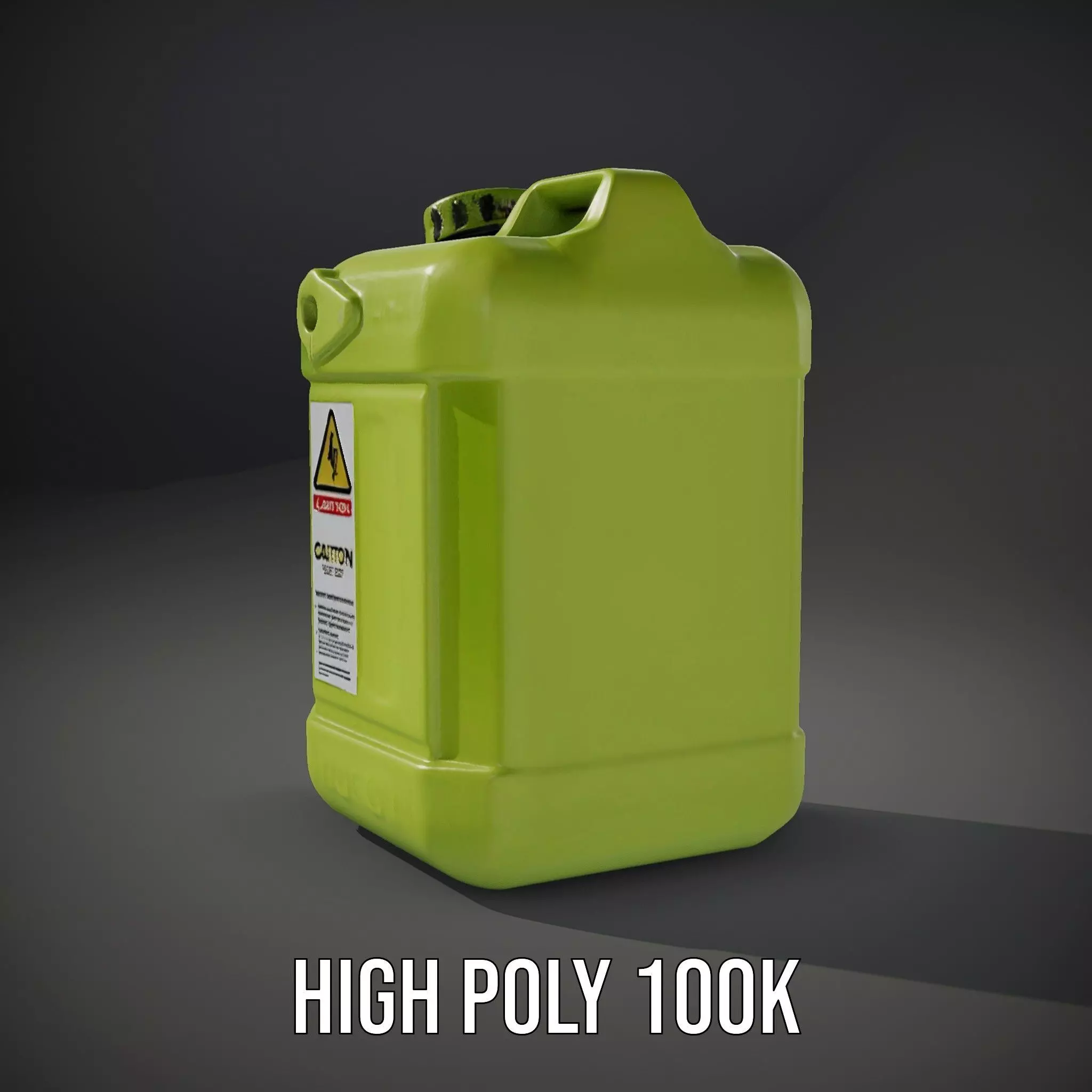 Vibrant Green Container model pack Low-poly 3D model_10