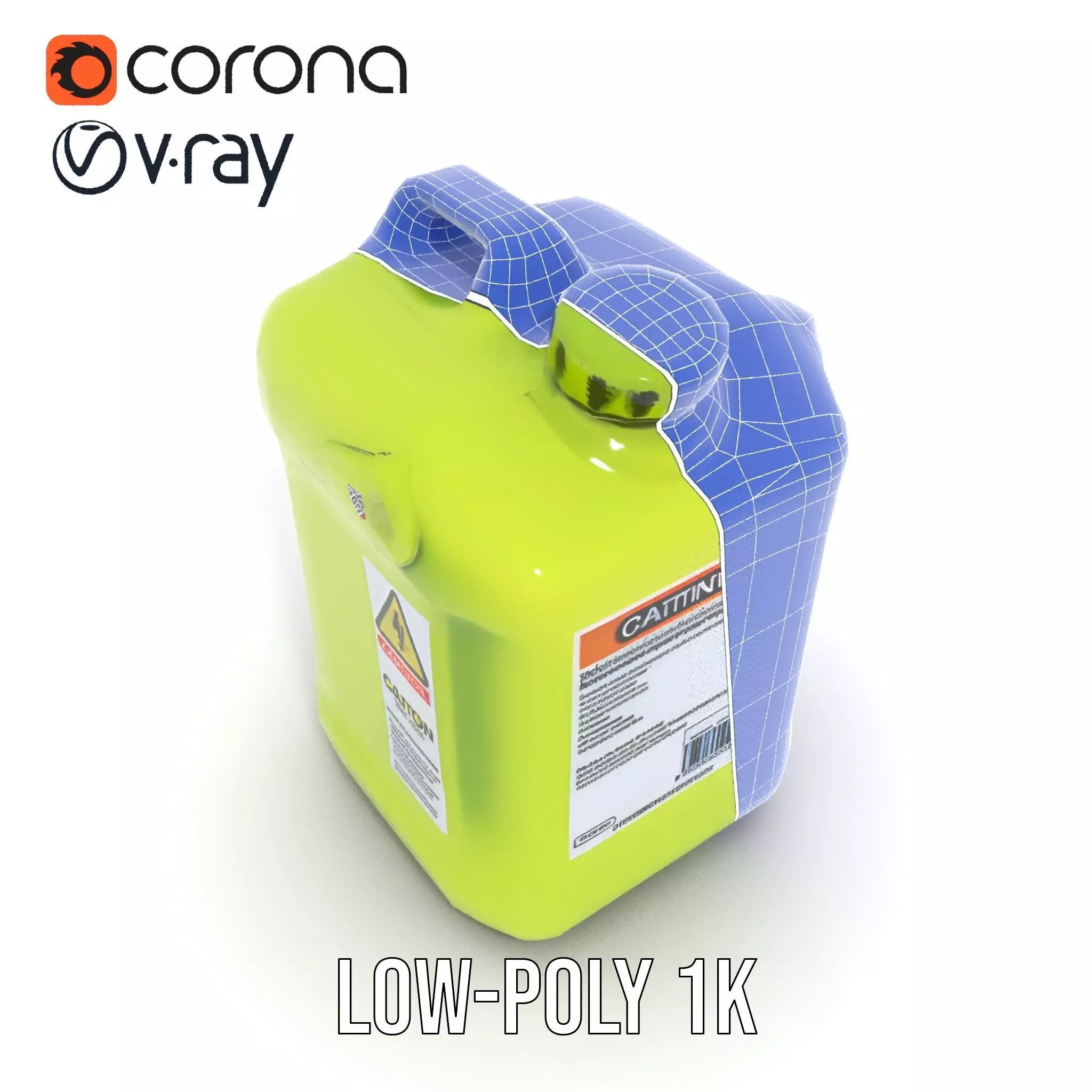 Vibrant Green Container model pack Low-poly 3D model_30