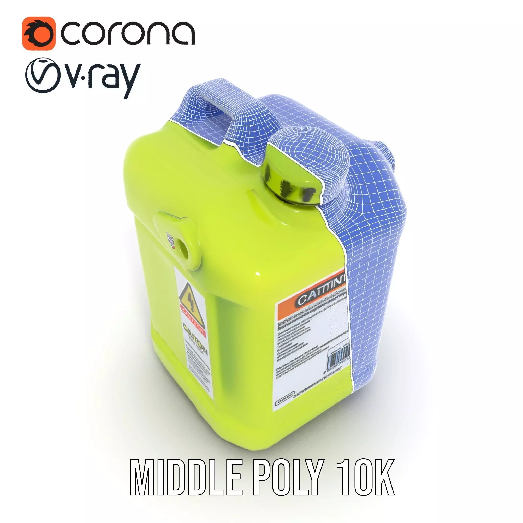 Vibrant Green Container model pack Low-poly 3D model_27