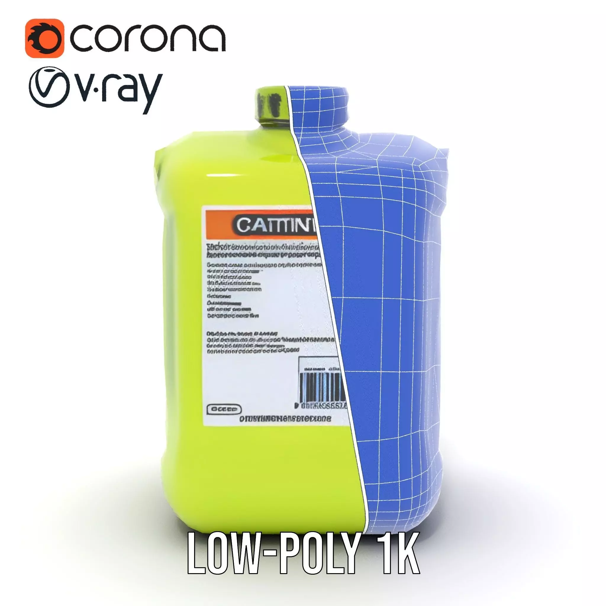 Vibrant Green Container model pack Low-poly 3D model_28