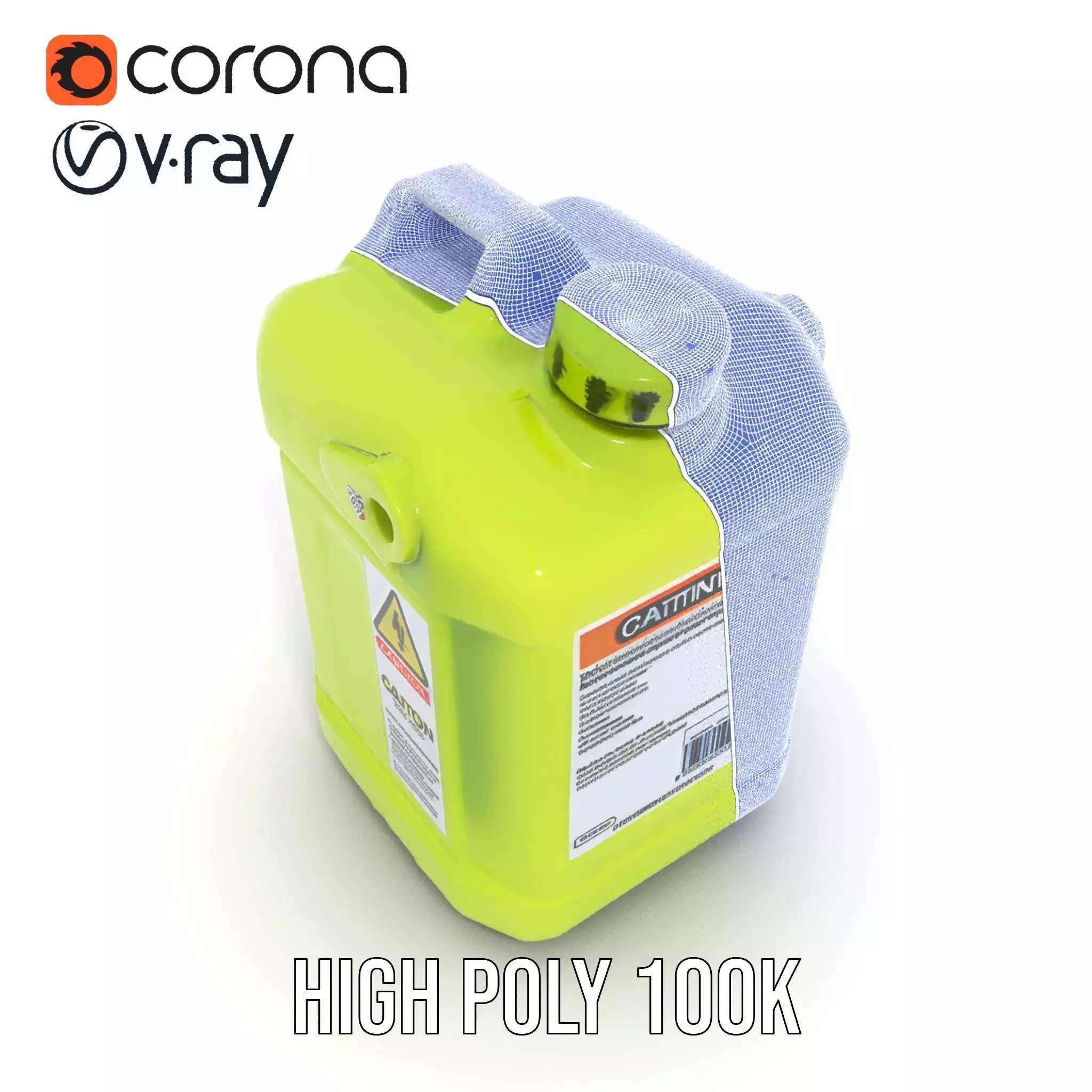 Vibrant Green Container model pack Low-poly 3D model_32