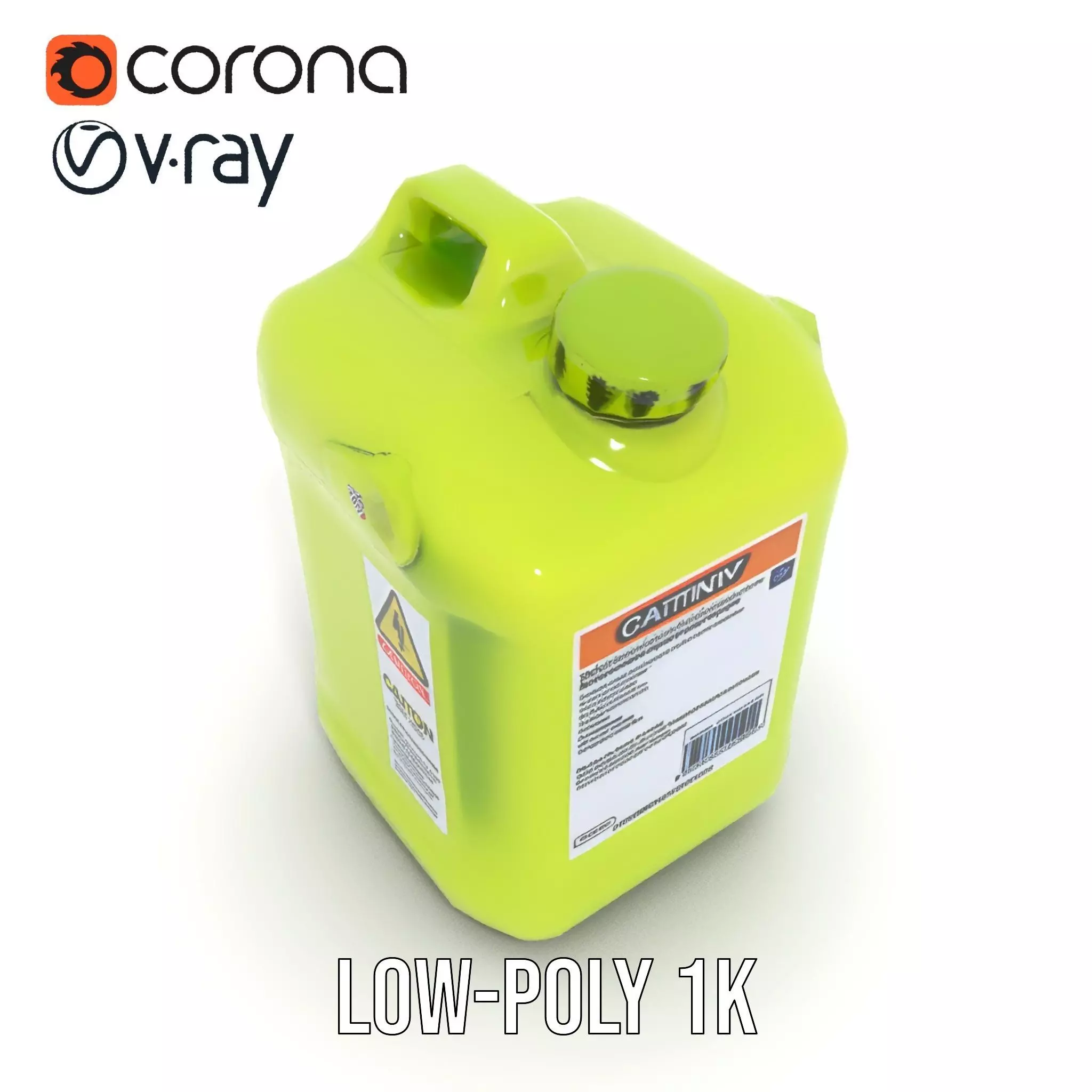 Vibrant Green Container model pack Low-poly 3D model_14