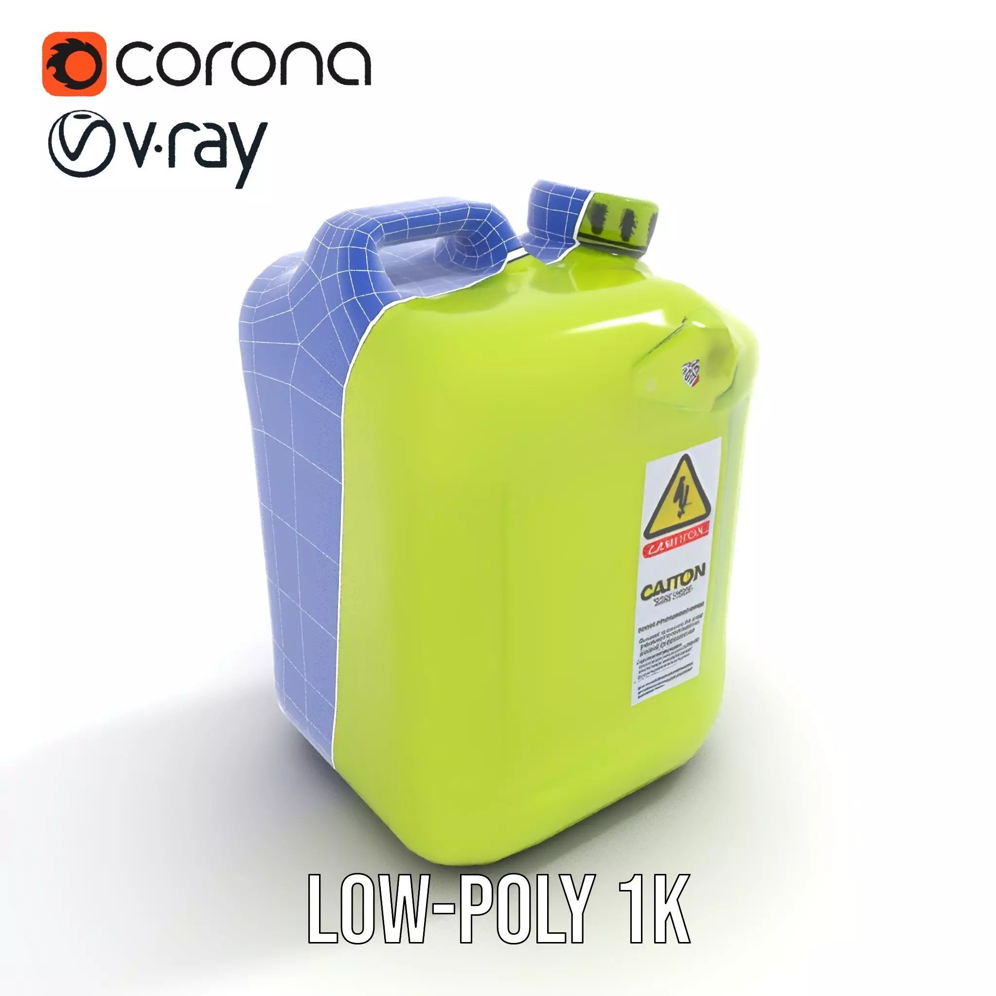 Vibrant Green Container model pack Low-poly 3D model_25