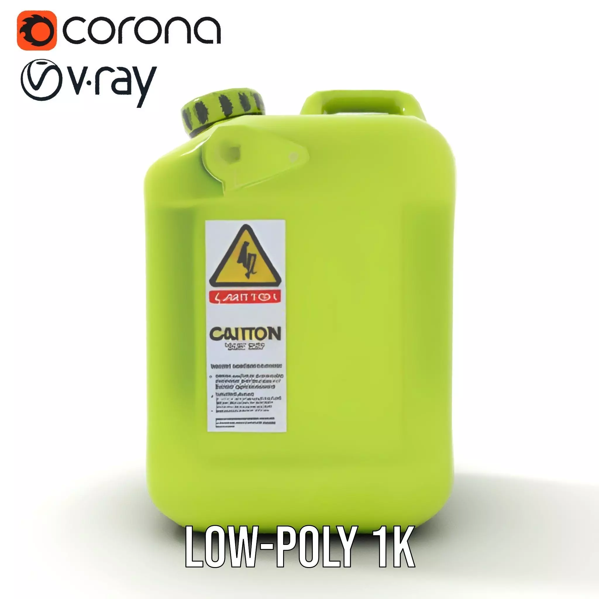 Vibrant Green Container model pack Low-poly 3D model_19