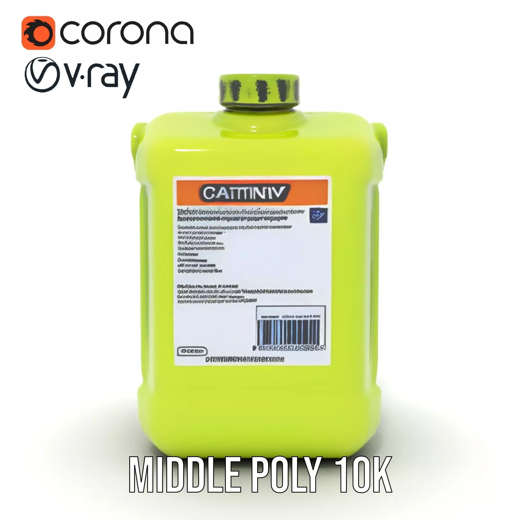 Vibrant Green Container model pack Low-poly 3D model_13