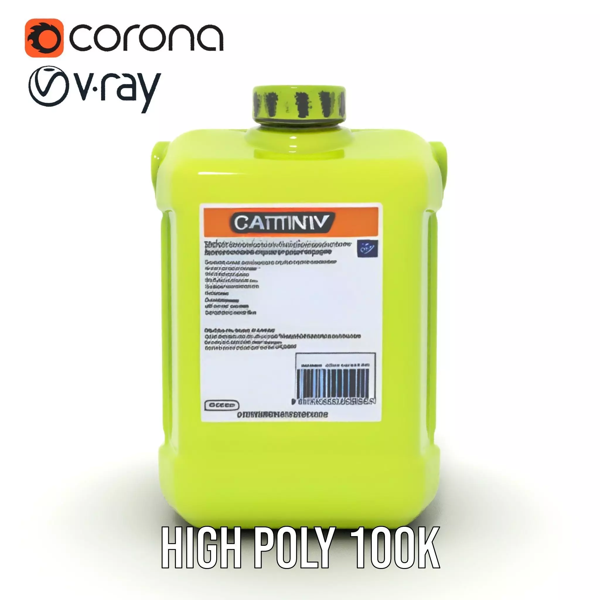 Vibrant Green Container model pack Low-poly 3D model_26