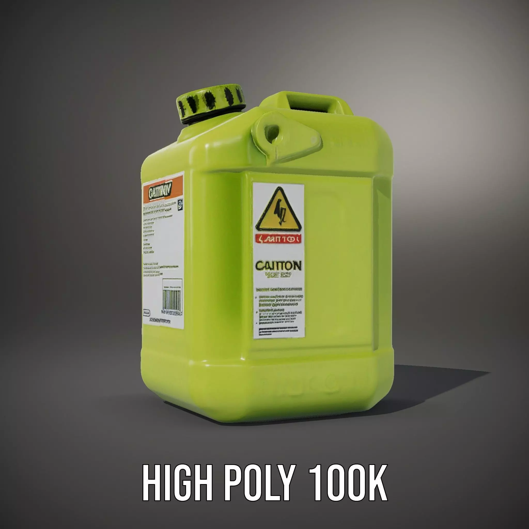 Vibrant Green Container model pack Low-poly 3D model_8