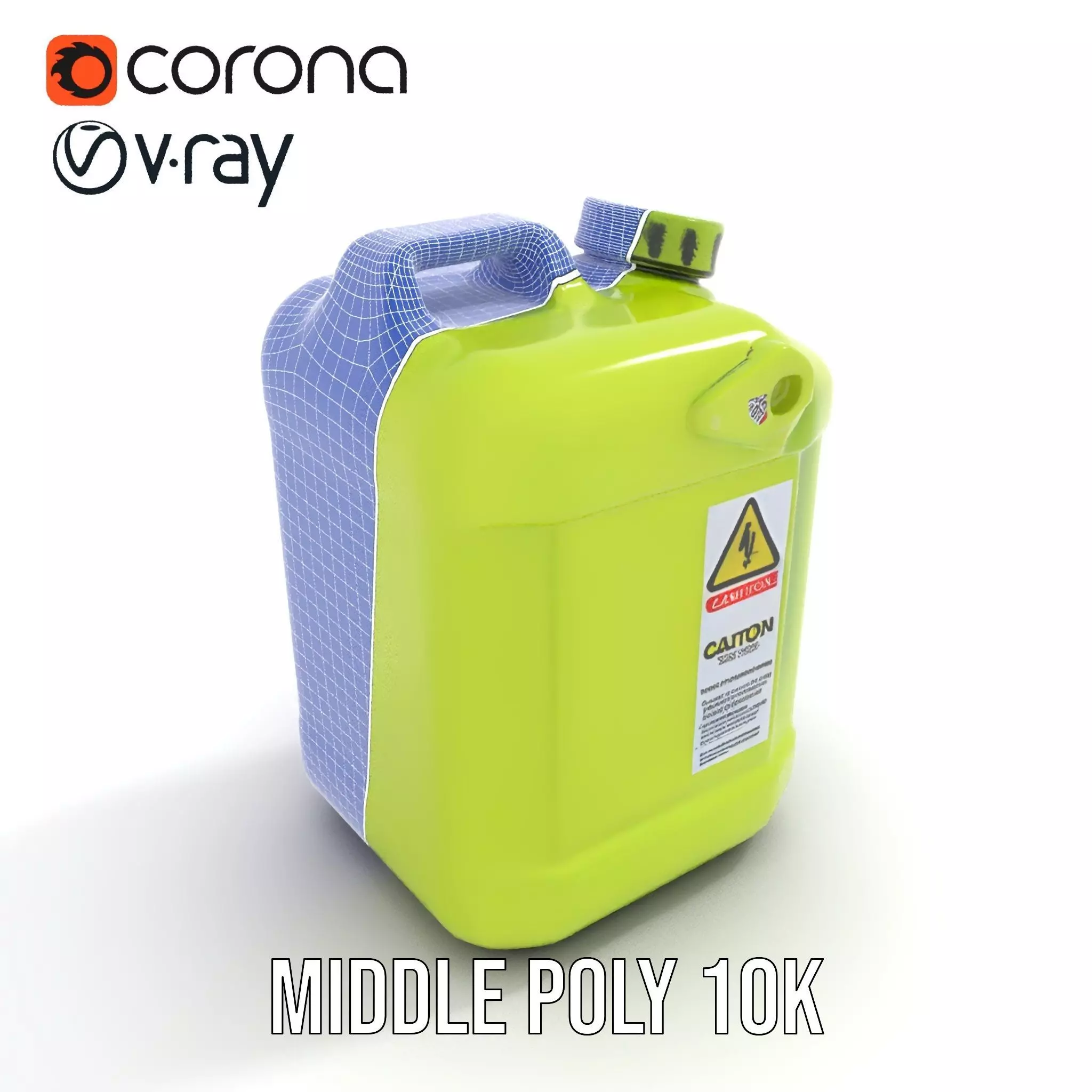 Vibrant Green Container model pack Low-poly 3D model_24