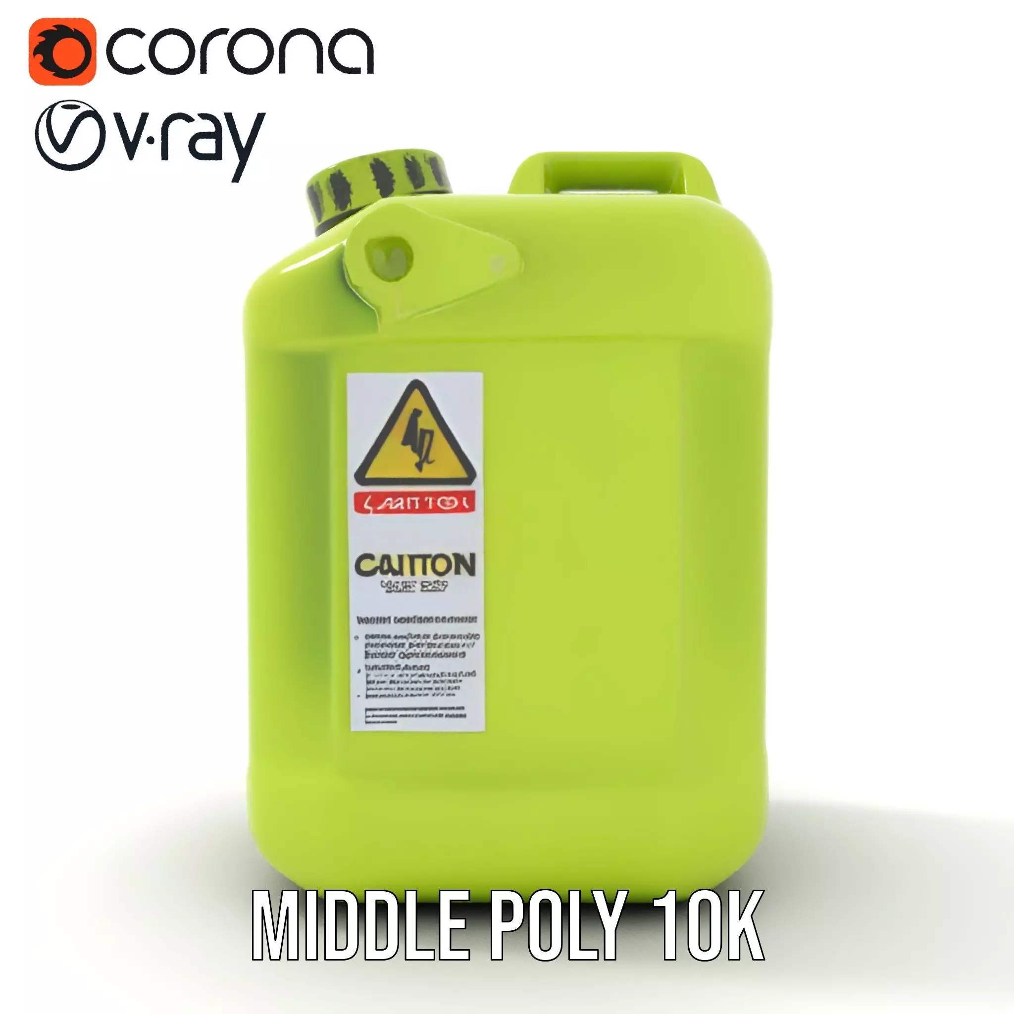 Vibrant Green Container model pack Low-poly 3D model_6