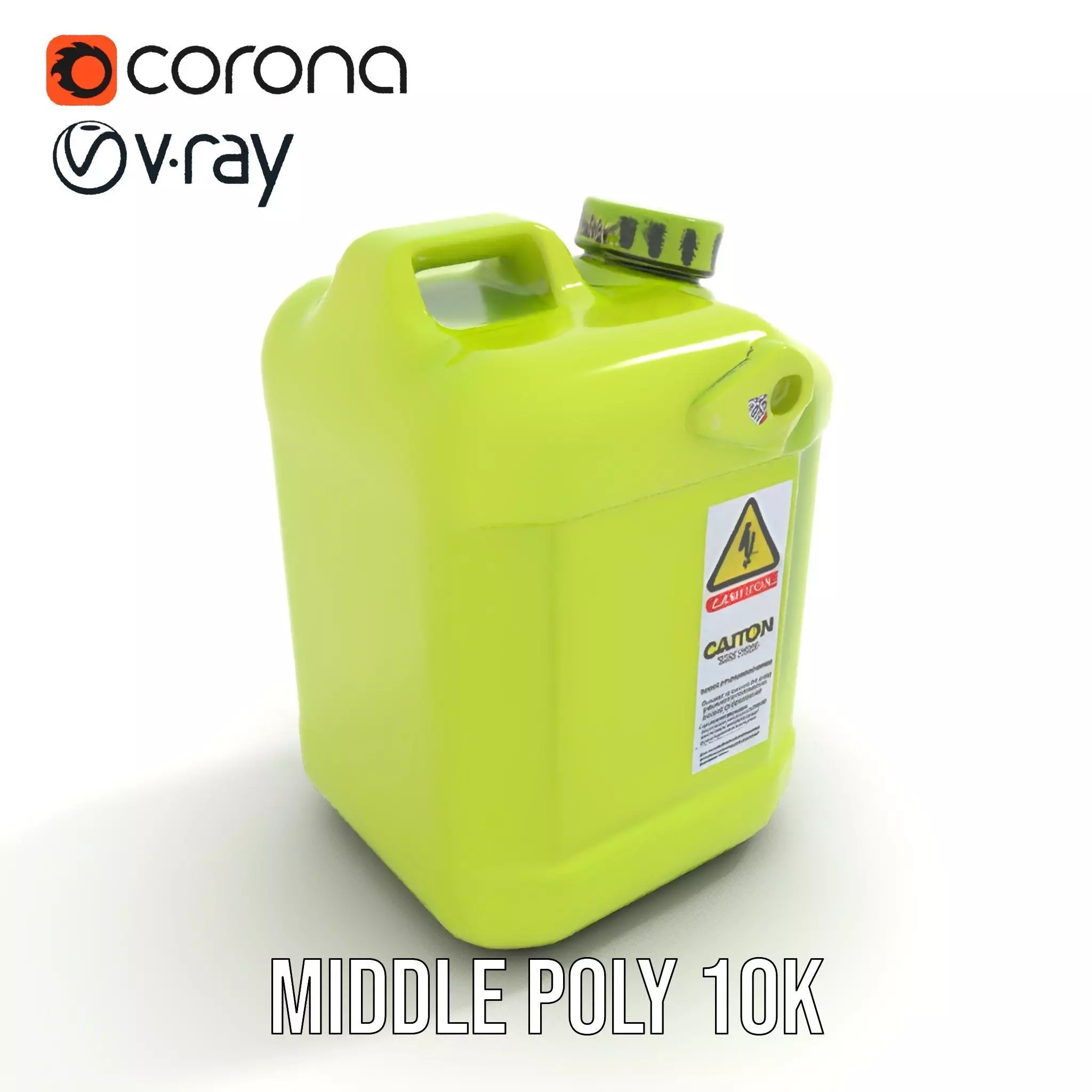 Vibrant Green Container model pack Low-poly 3D model_5