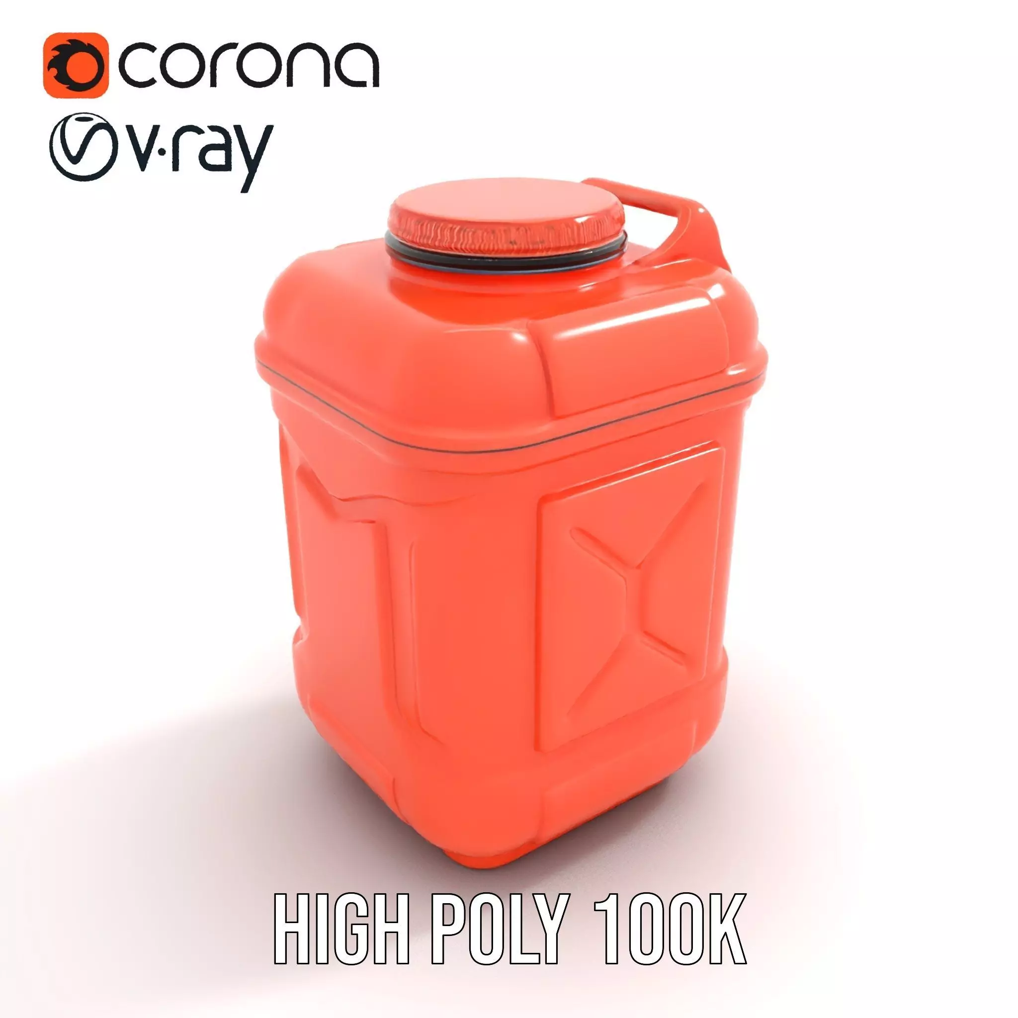Coral Fuel Canister model pack Low-poly 3D model_13