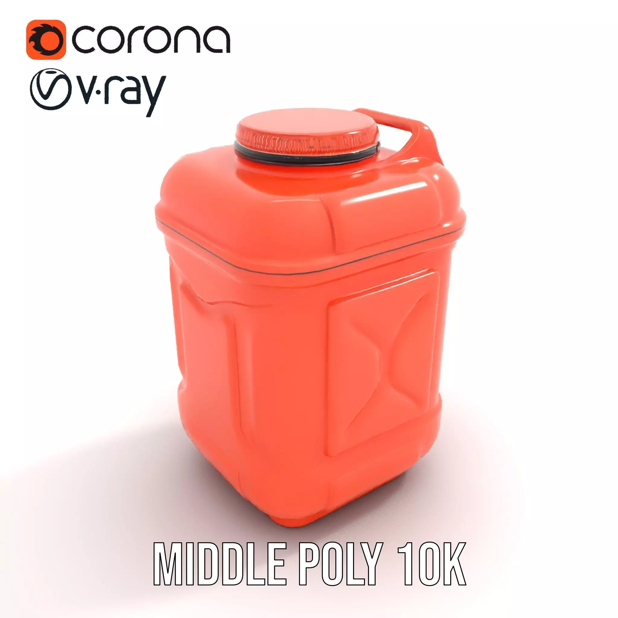 Coral Fuel Canister model pack Low-poly 3D model_5