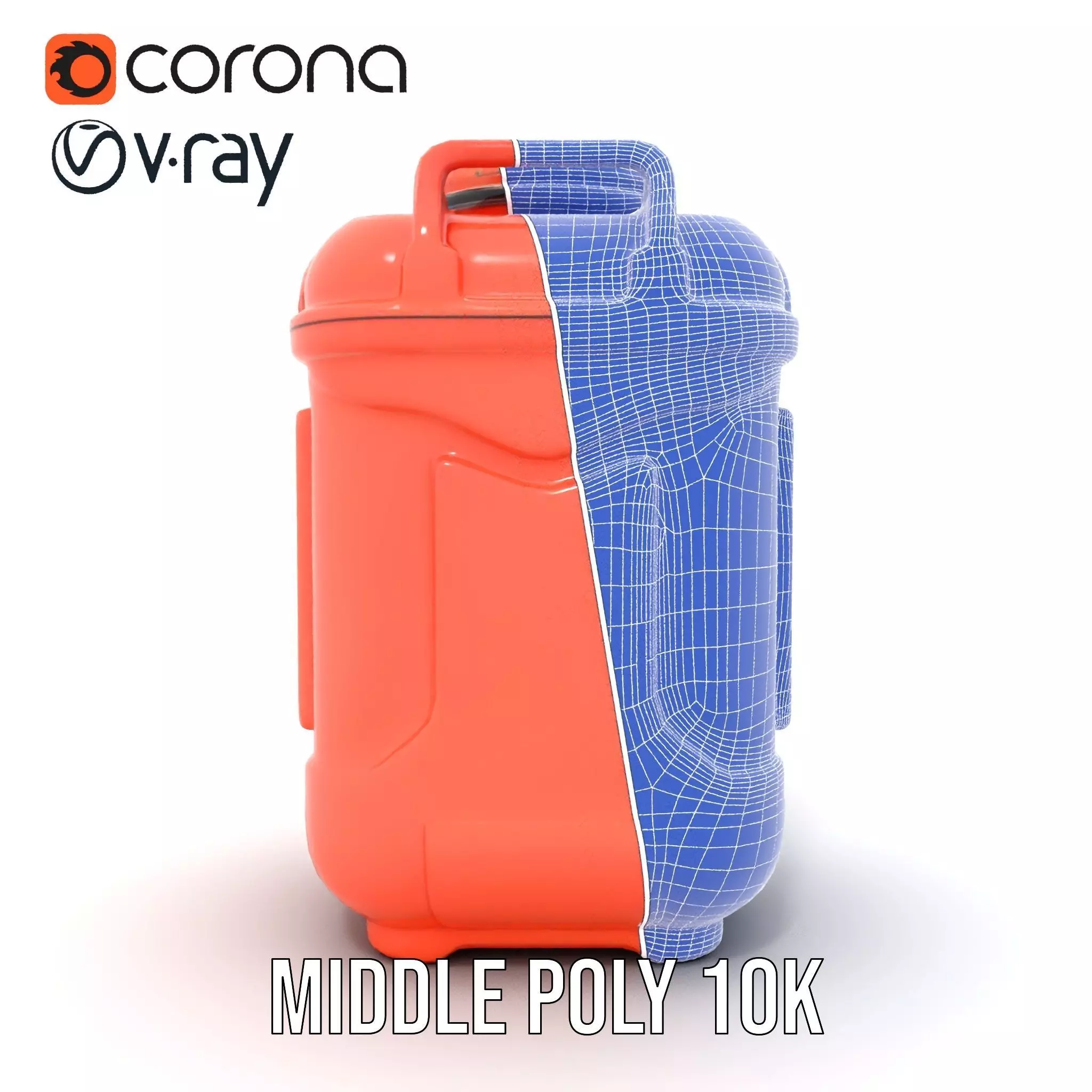 Coral Fuel Canister model pack Low-poly 3D model_18